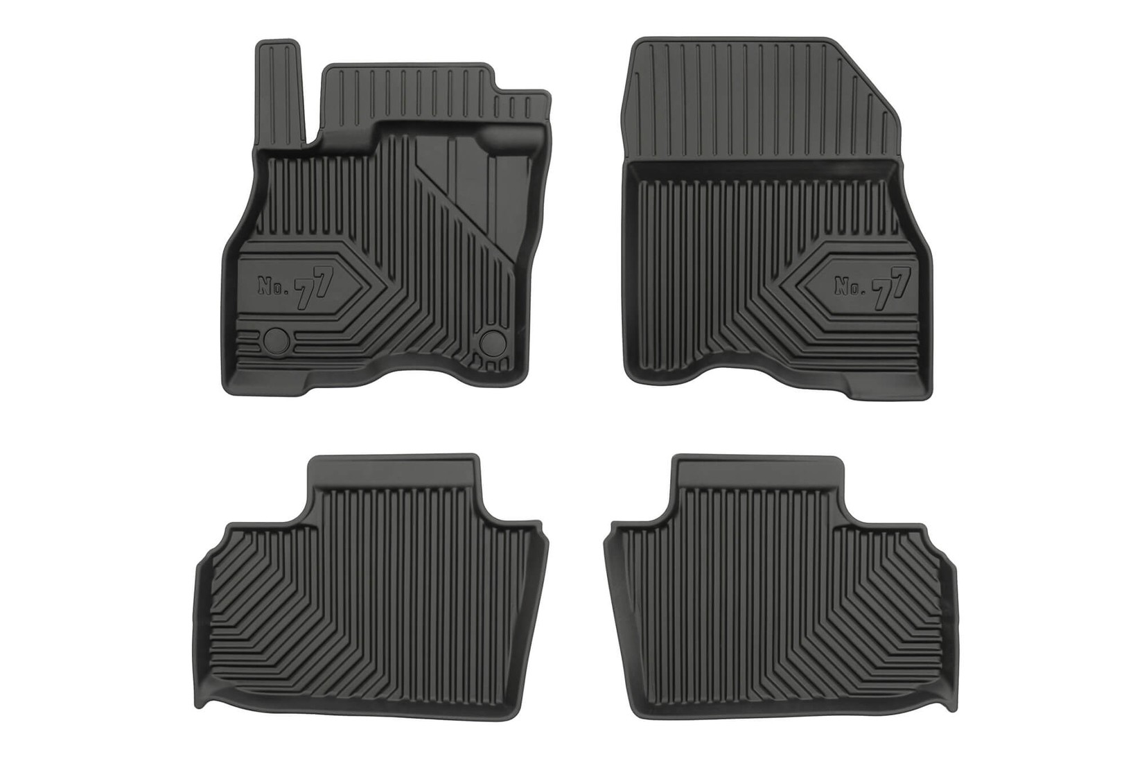 FROGUM 2.5D Гумени патосници модел 77 за Nissan Leaf по 2017 година 4 дела црни