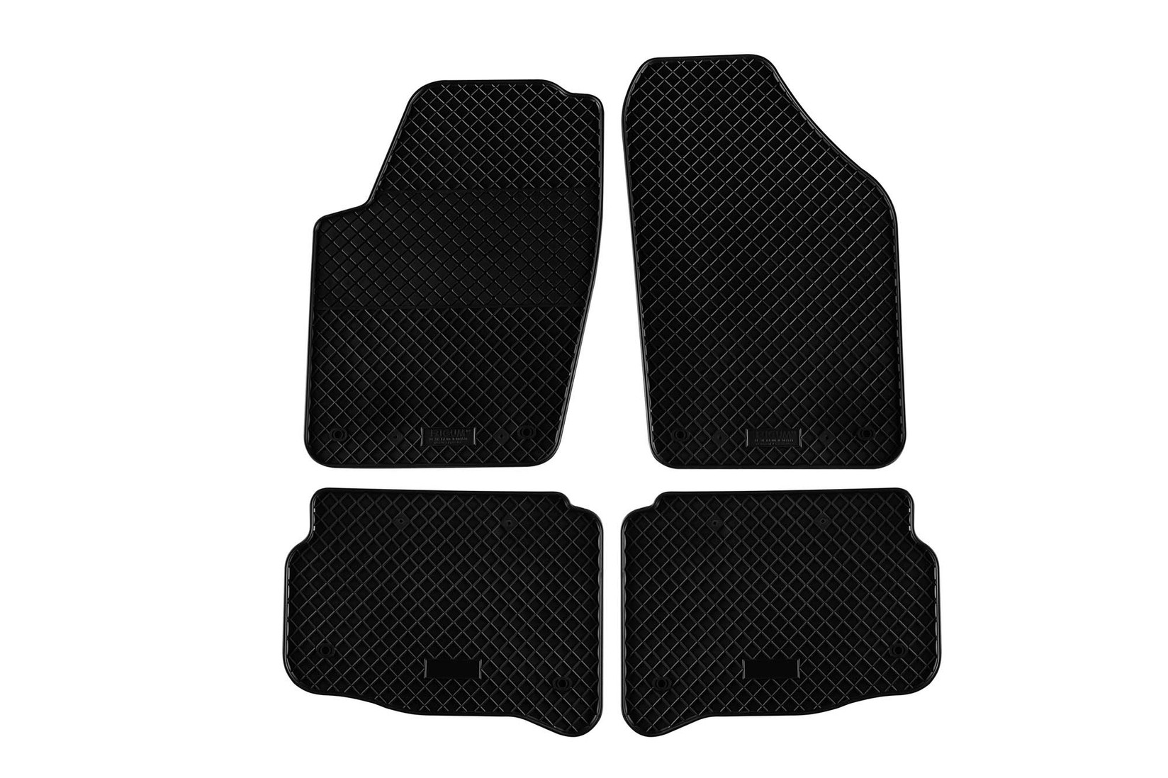 RIGUM Гумени патосници за Skoda Fabia 2000-2007 4 дела црни