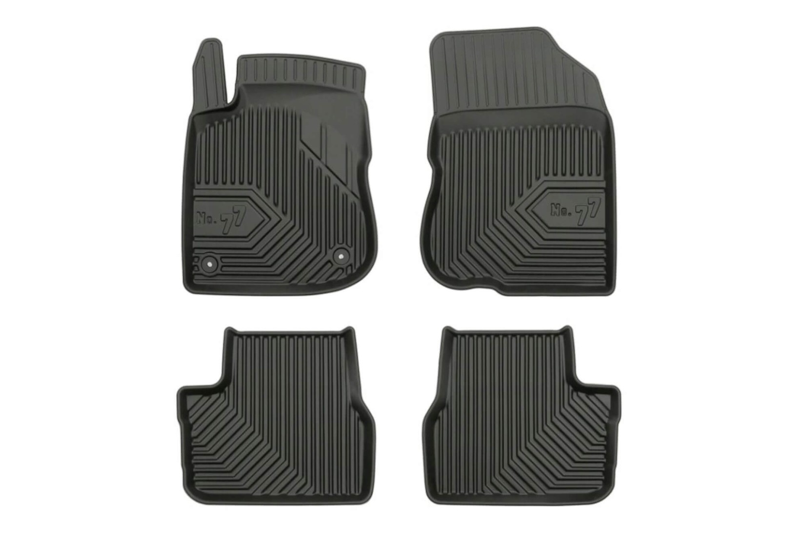 FROGUM 2.5D Гумени патосници модел 77 за Peugeot 208 2012-2019 4 дела црни