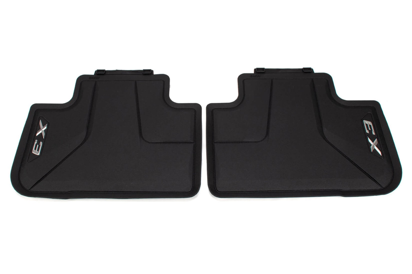 BMW Задни Гумени патосници за X3 G01 по 2017 година 2 дела црни