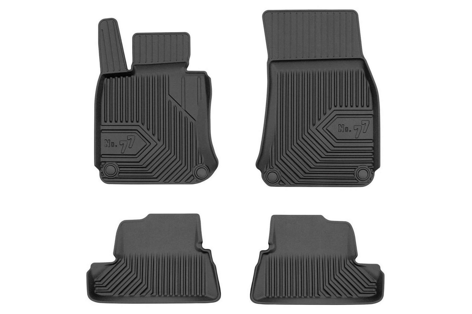 FROGUM 2.5D Гумени патосници модел 77 за BMW 6 E64 кабрио 2003-2010 4 дела црни