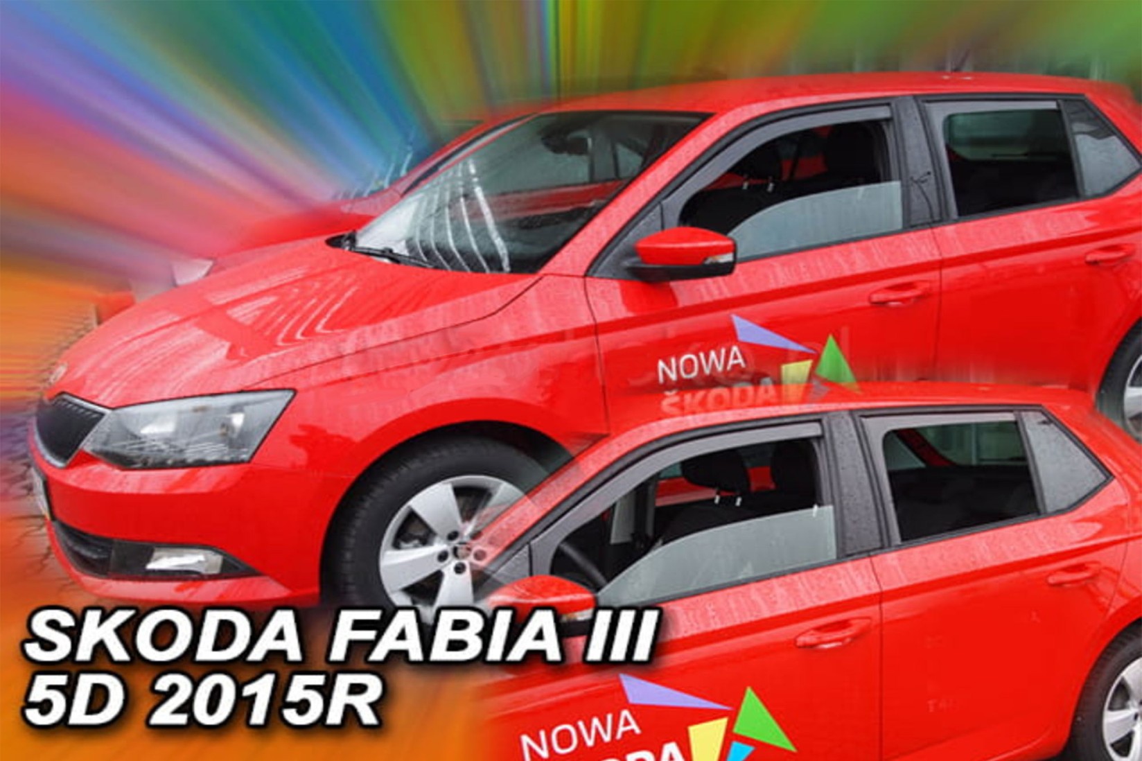 HEKO Комплет ветробрани Heko за Skoda Fabia 5 врати хечбек/караван по 2014  4 бројки