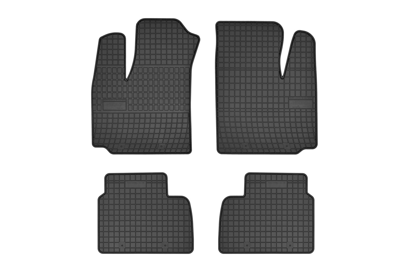 FROGUM Гумени патосници за Fiat Doblo 2001-2008 5 места 4 дел црна