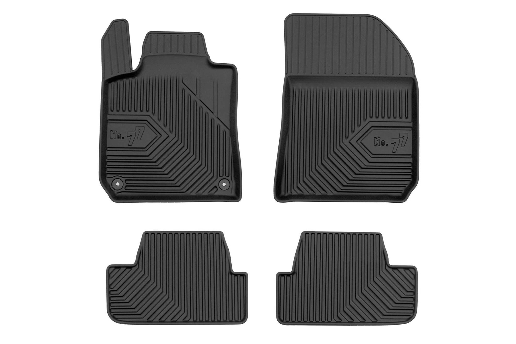 FROGUM 2.5D Гумени патосници модел 77 за Peugeot 308 хечбек по 2013 година 4 дела црни