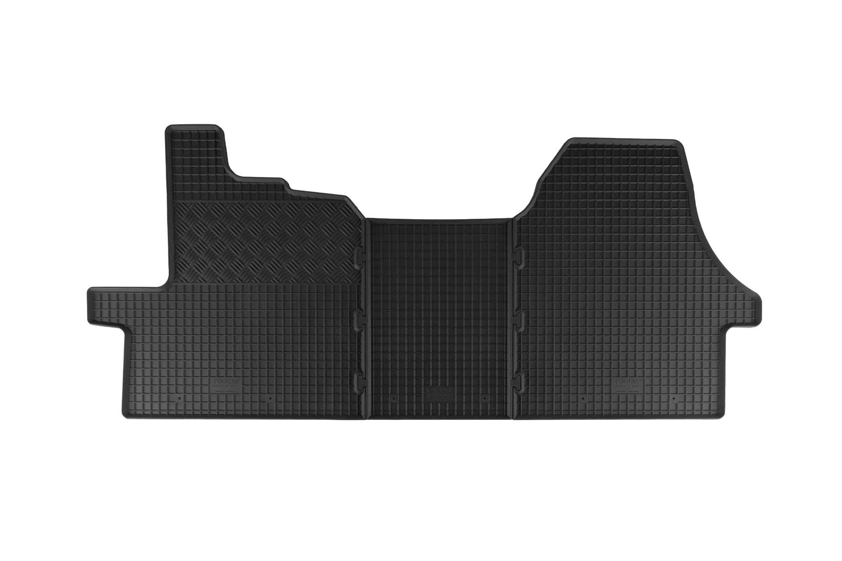 RIGUM Гумени патосници за Citroen Jumper Peugeot Boxer Fiat Ducato 2006-2014 по 2014 година 3 дела црни