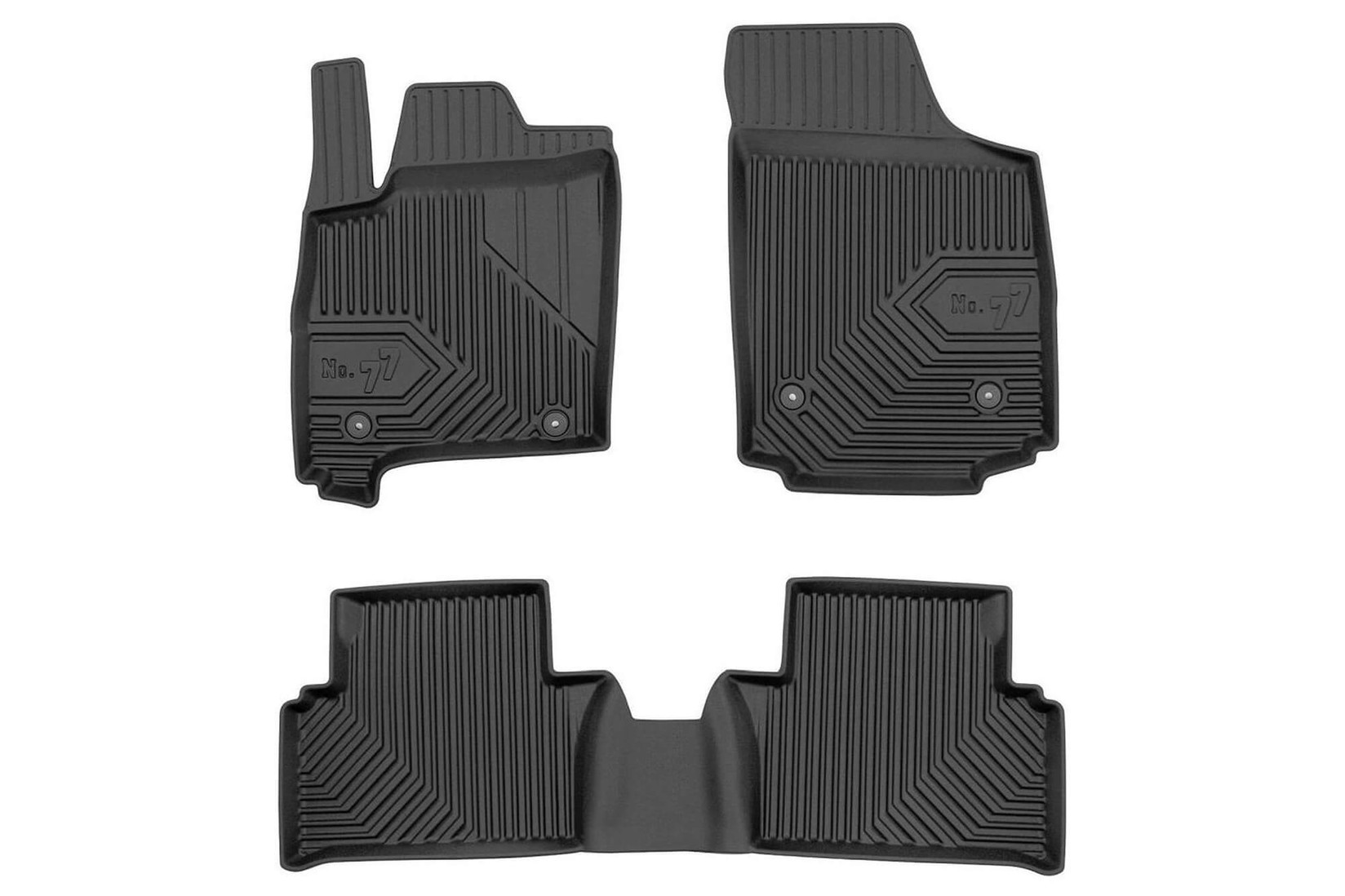 FROGUM 2.5D Гумени патосници модел 77 за Opel Meriva A 2003-2010 3 дела црни