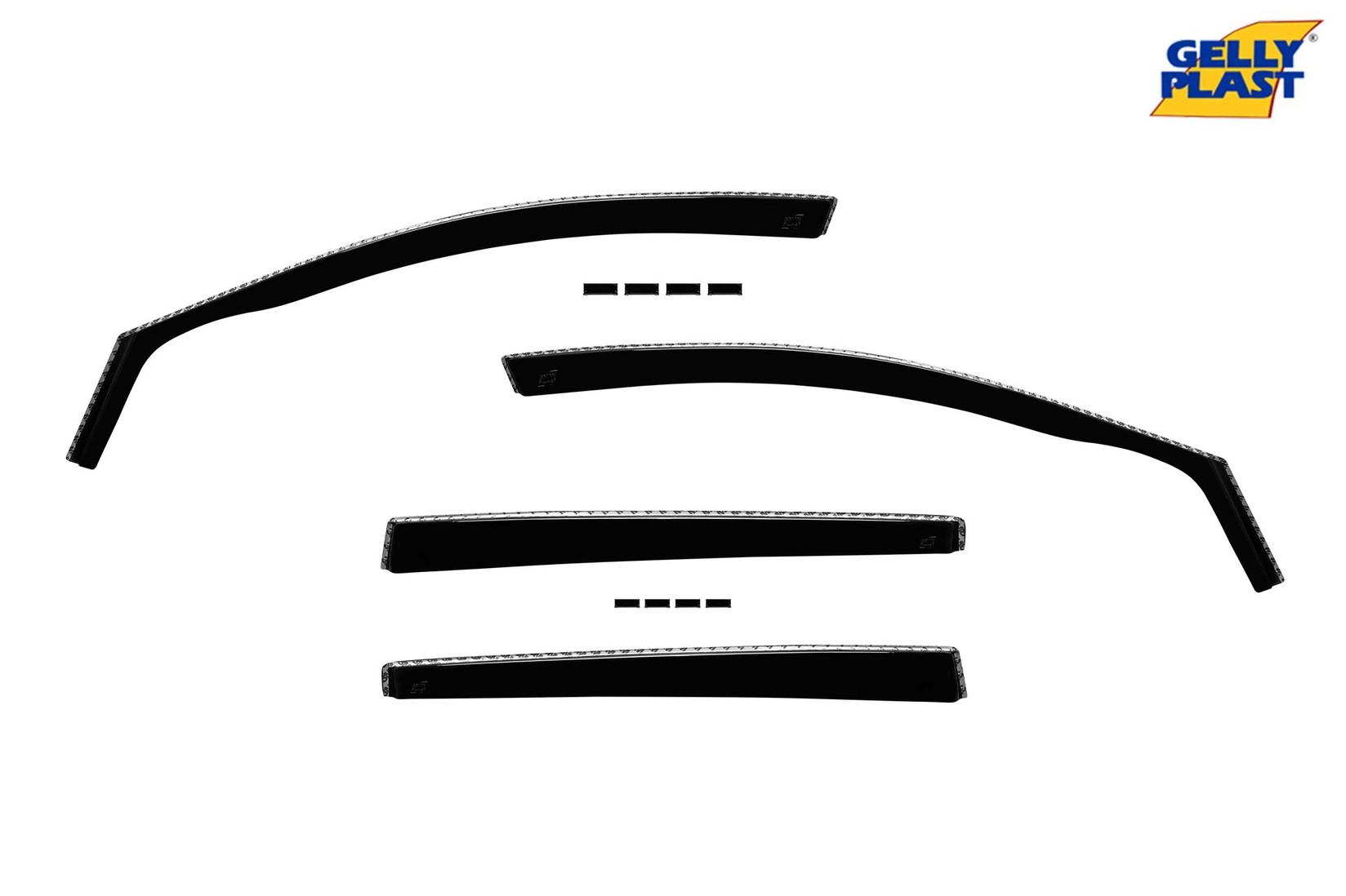 GELLYPLAST Комплет ветробрани Gelly Plast за VW Golf 7 2012-2019 5 врати, 4 бр., црни