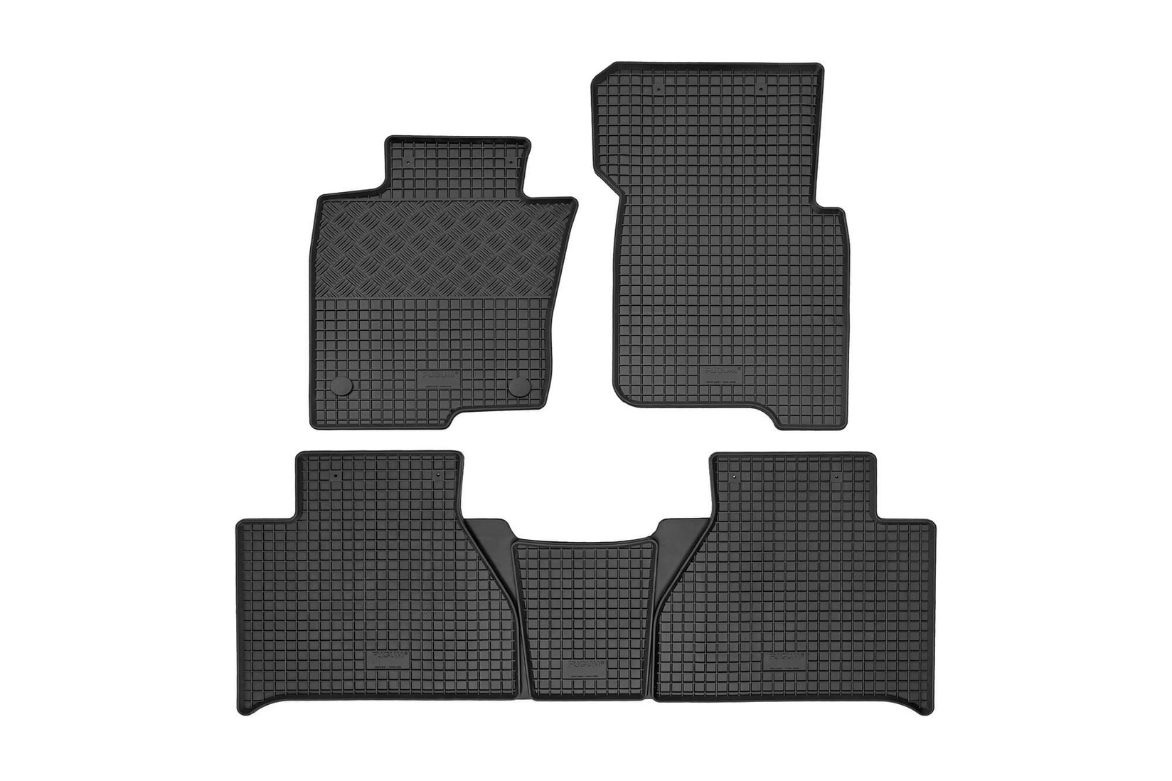 RIGUM Гумени патосници за Mercedes X-class по 2018 година 5 дела црни