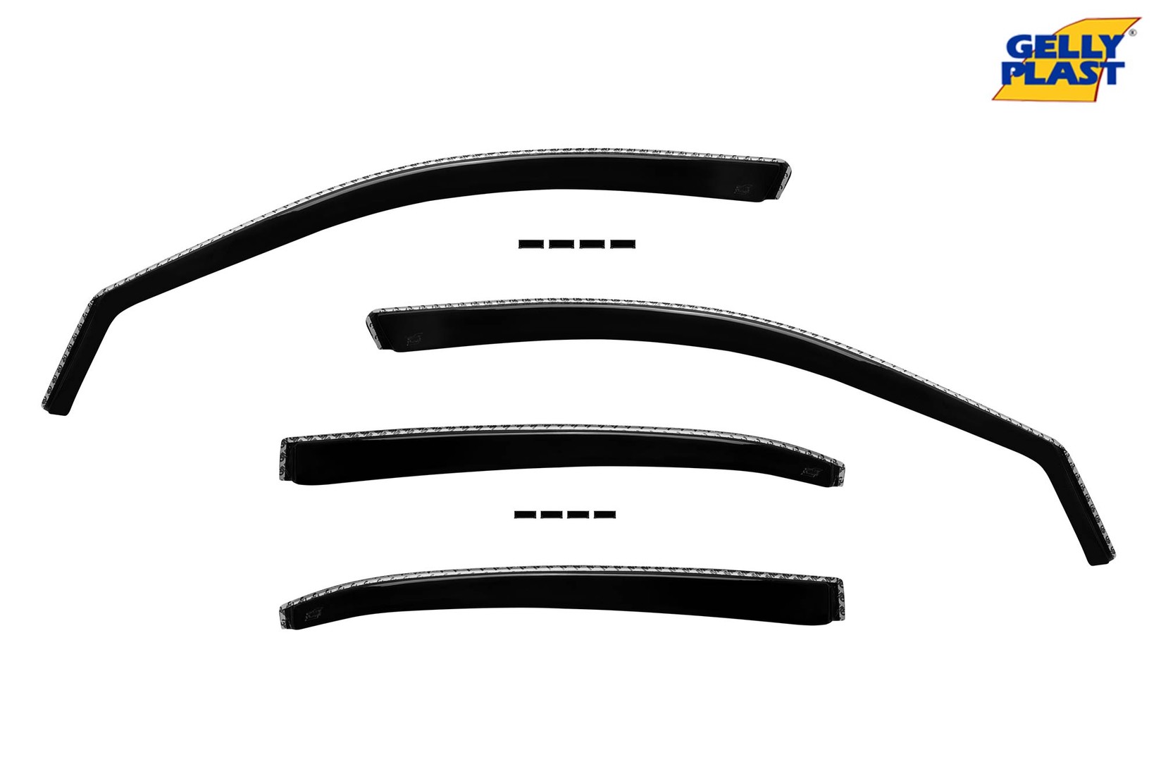 GELLYPLAST Комплет ветробрани Gelly Plast за Mercedes E класа W212 2009-2016, 4 бр., црни