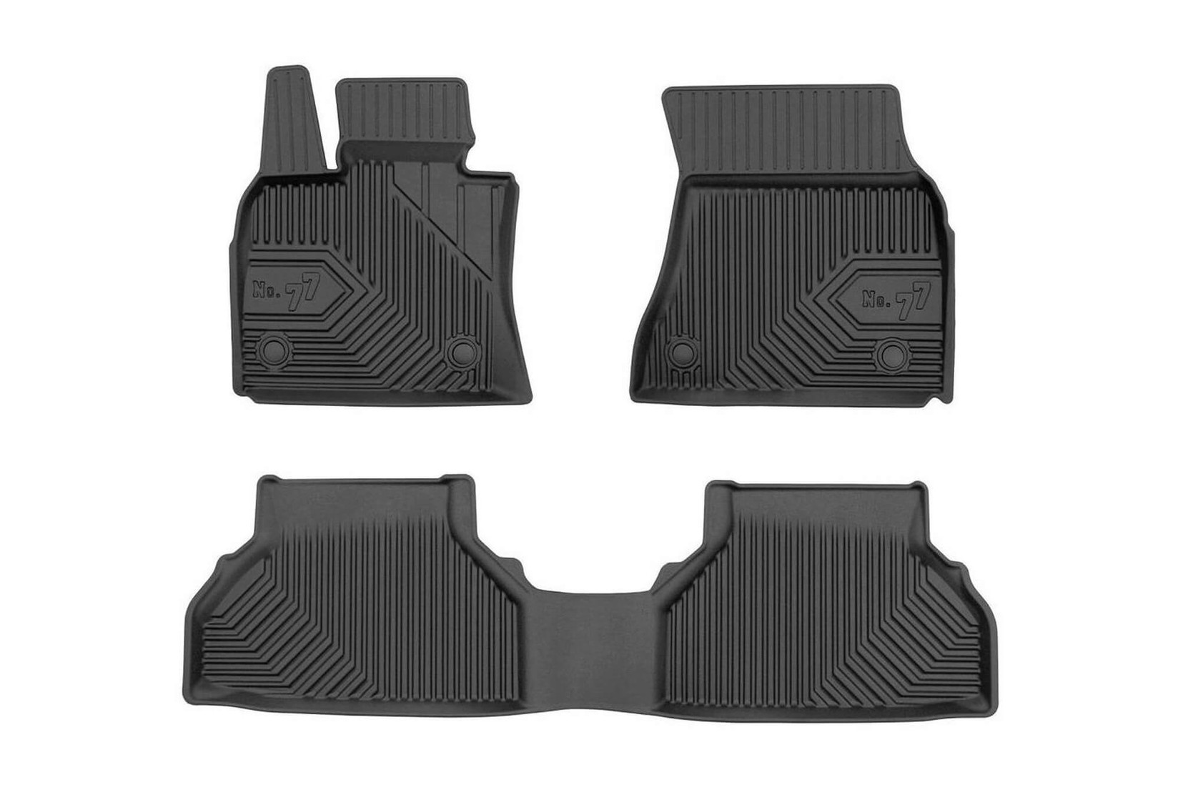 FROGUM 2.5D Гумени патосници модел 77 за BMW X6 E71 2007-2014 3 дела црни