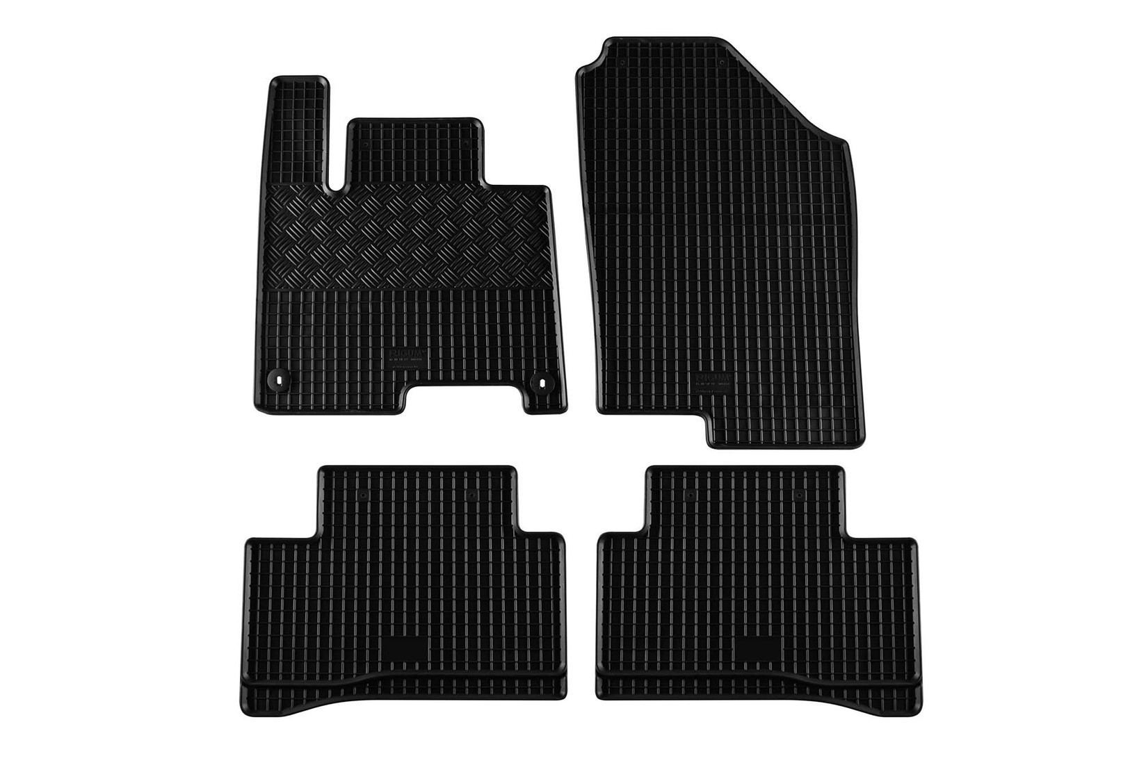 RIGUM Гумени патосници за Kia Sportage Sportage HEV MHEV PHEV по 2022 година 4 дела црни