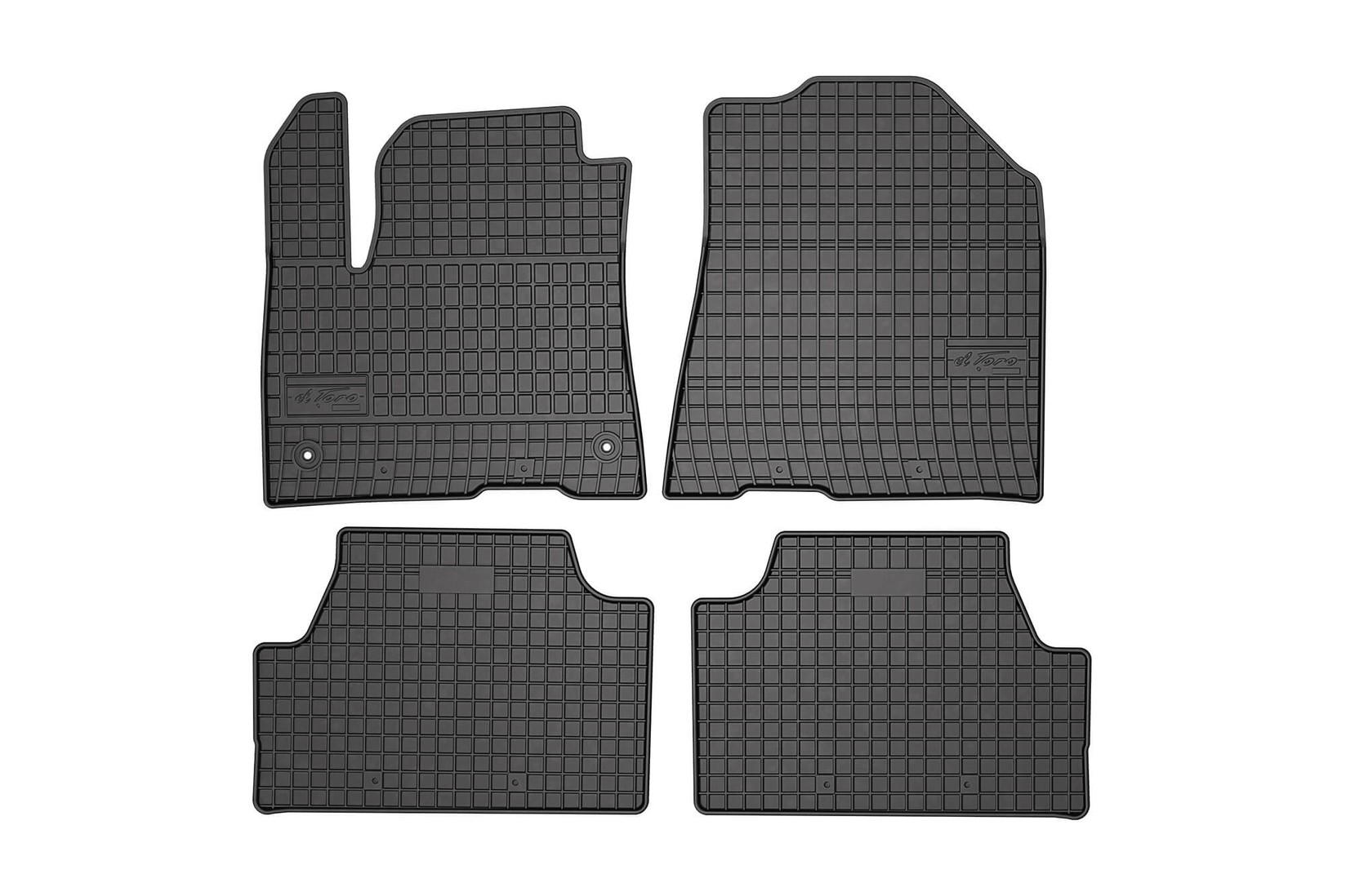 FROGUM Гумени патосници за Kia E-Soul по 2019 година електрична верзија 4 дела црни