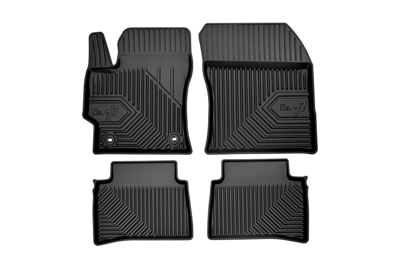 FROGUM 2.5D Гумени патосници модел 77 за Toyota C-HR по 2016 година 4 дела црни