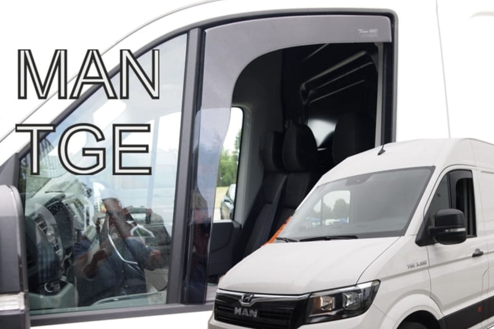 HEKO Предни ветробрани за Man TGE по 2017 година, затемнети, 2 бројки