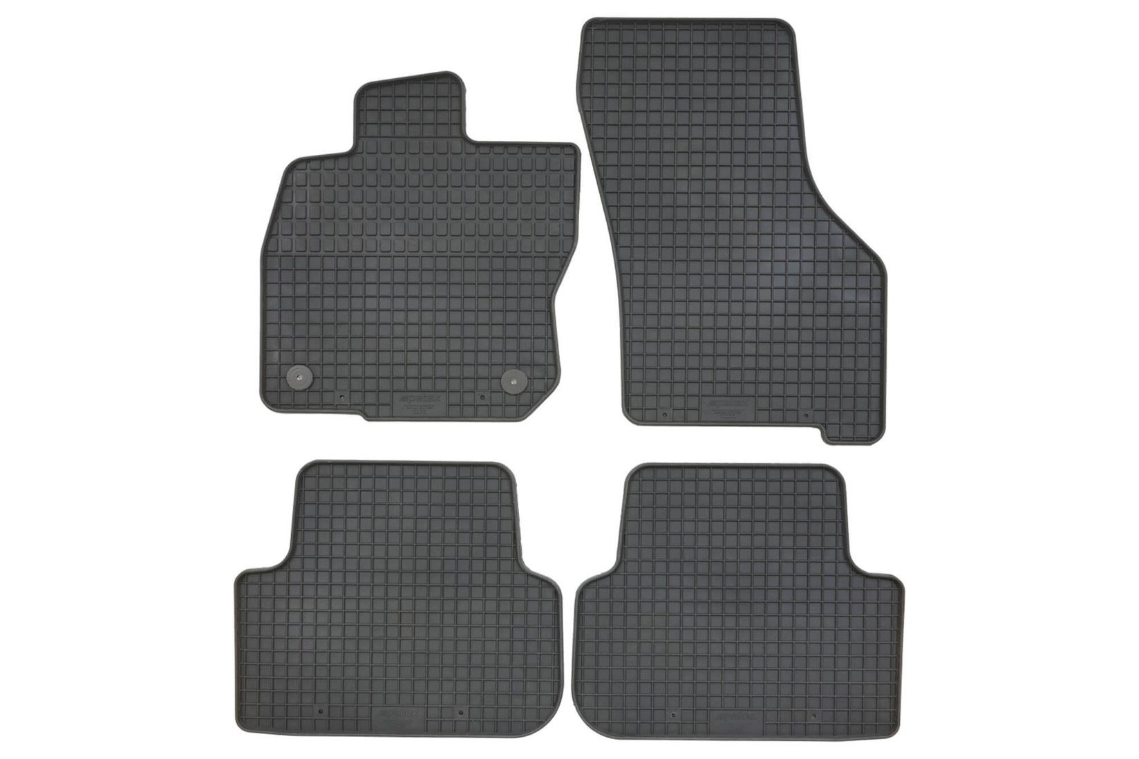 PETEX Гумени патосници за Seat Leon Leon ST ST E-Hybrid Leon E-TSI по 2020 година 4 дела црни