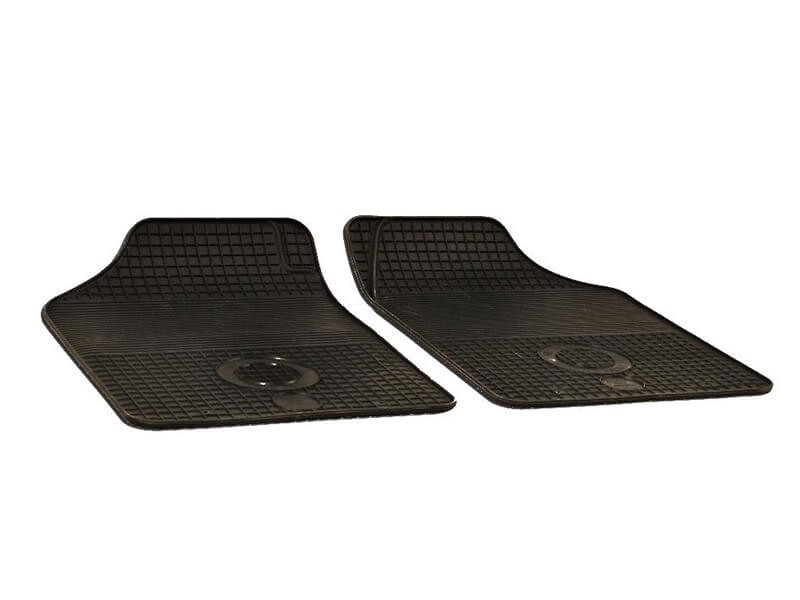 GUMARNY ZUBRI Универзални Гумени патосници серија UNI 2 од 2 дела предни црни