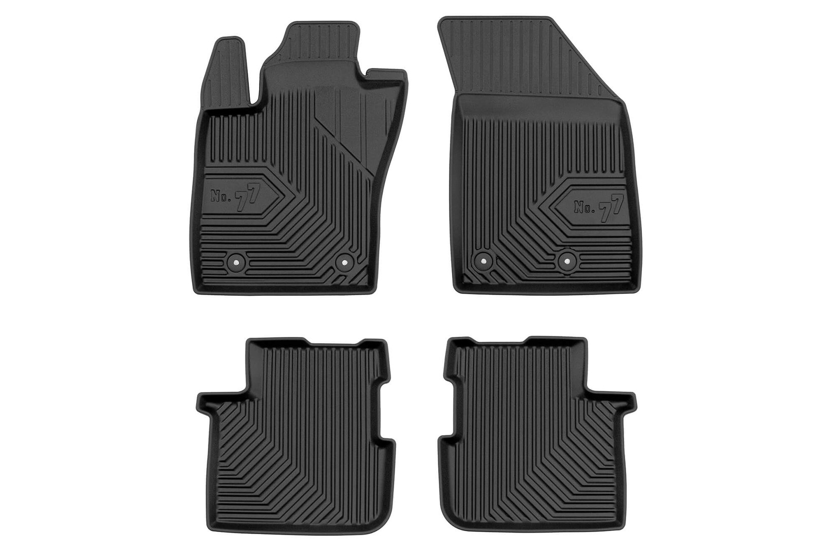 FROGUM 2.5D Гумени патосници модел 77 за Fiat Tipo хечбек по 2015 година 4 дела црни