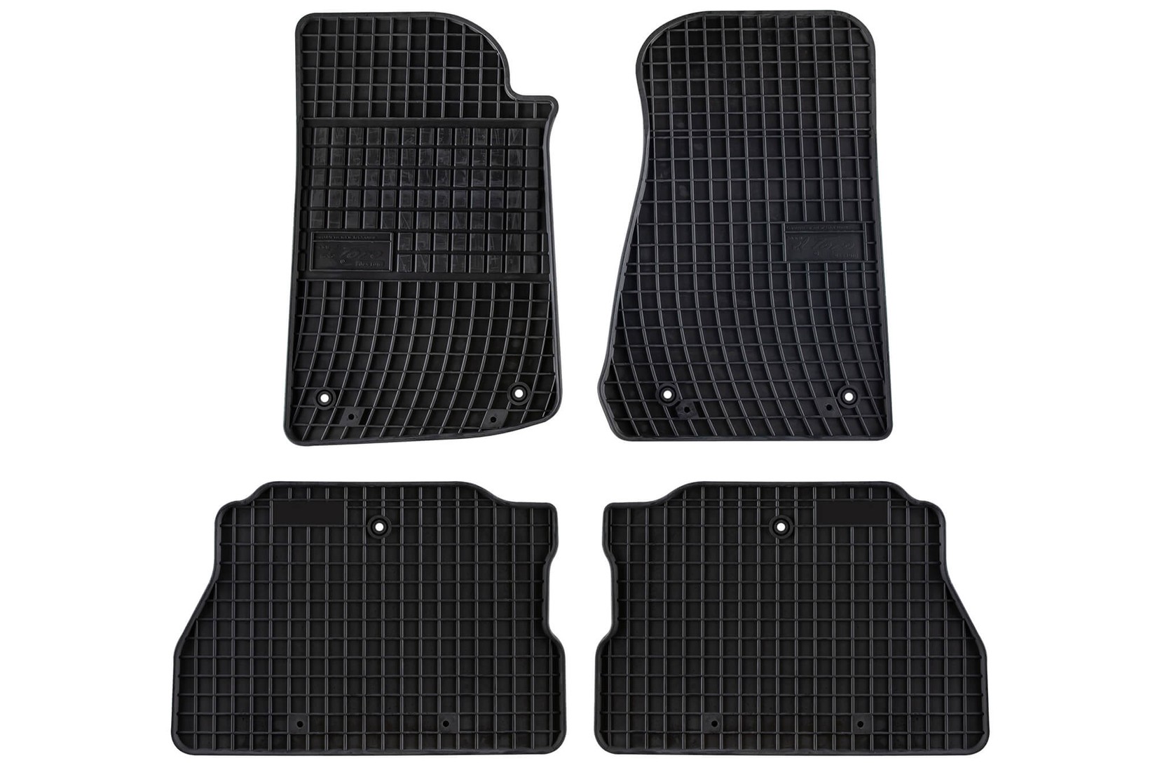 FROGUM Гумени патосници за Jeep Wrangler Rubicon по 2017 година со 5 врати 4 дела црни