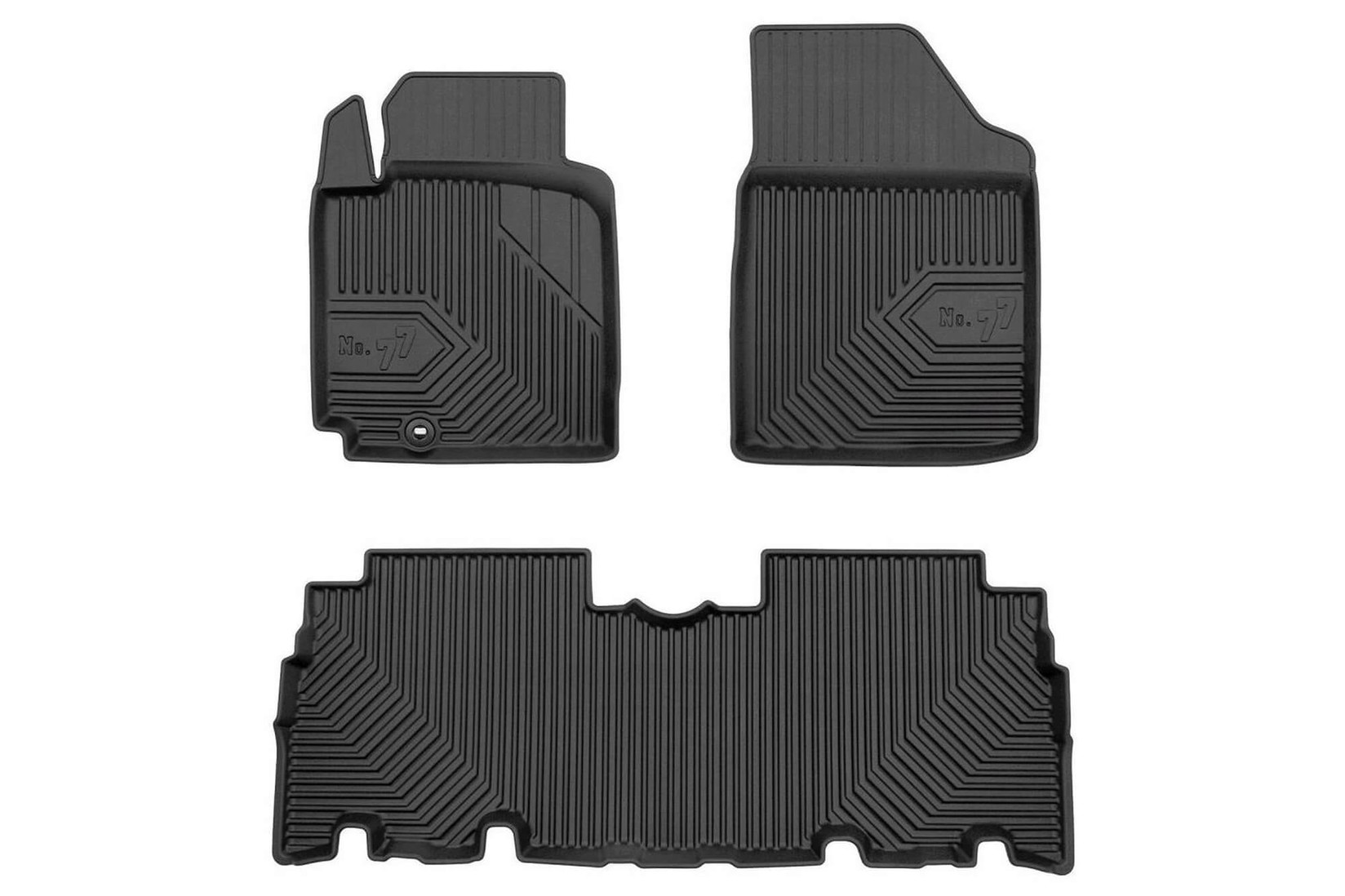 FROGUM 2.5D Гумени патосници модел 77 за Toyota Yaris Verсо 1999-2005 3 дела црни