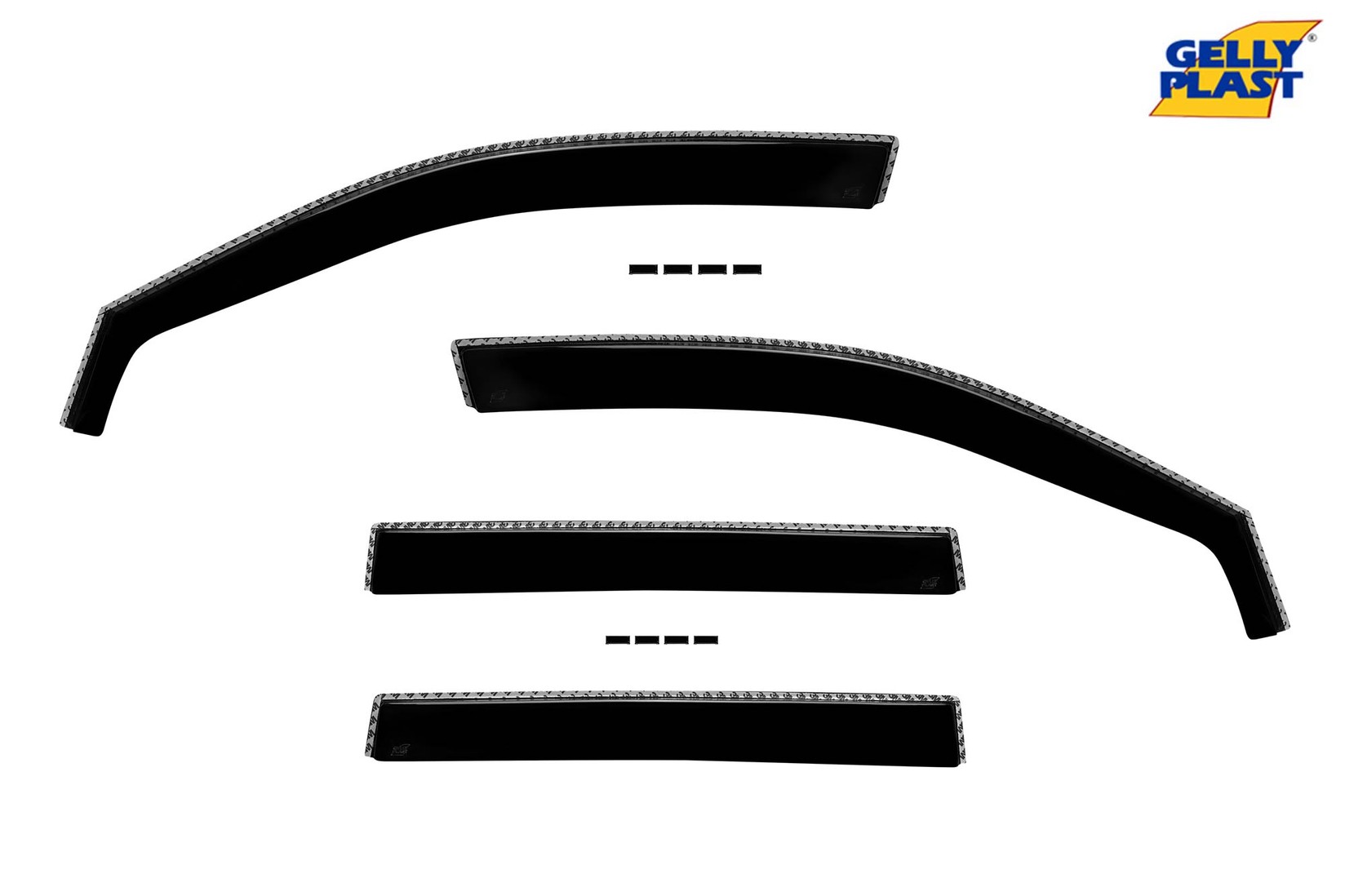 GELLYPLAST Комплет ветробрани Gelly Plast за Honda Hr-v 1999-2005 , 4 бр., црни