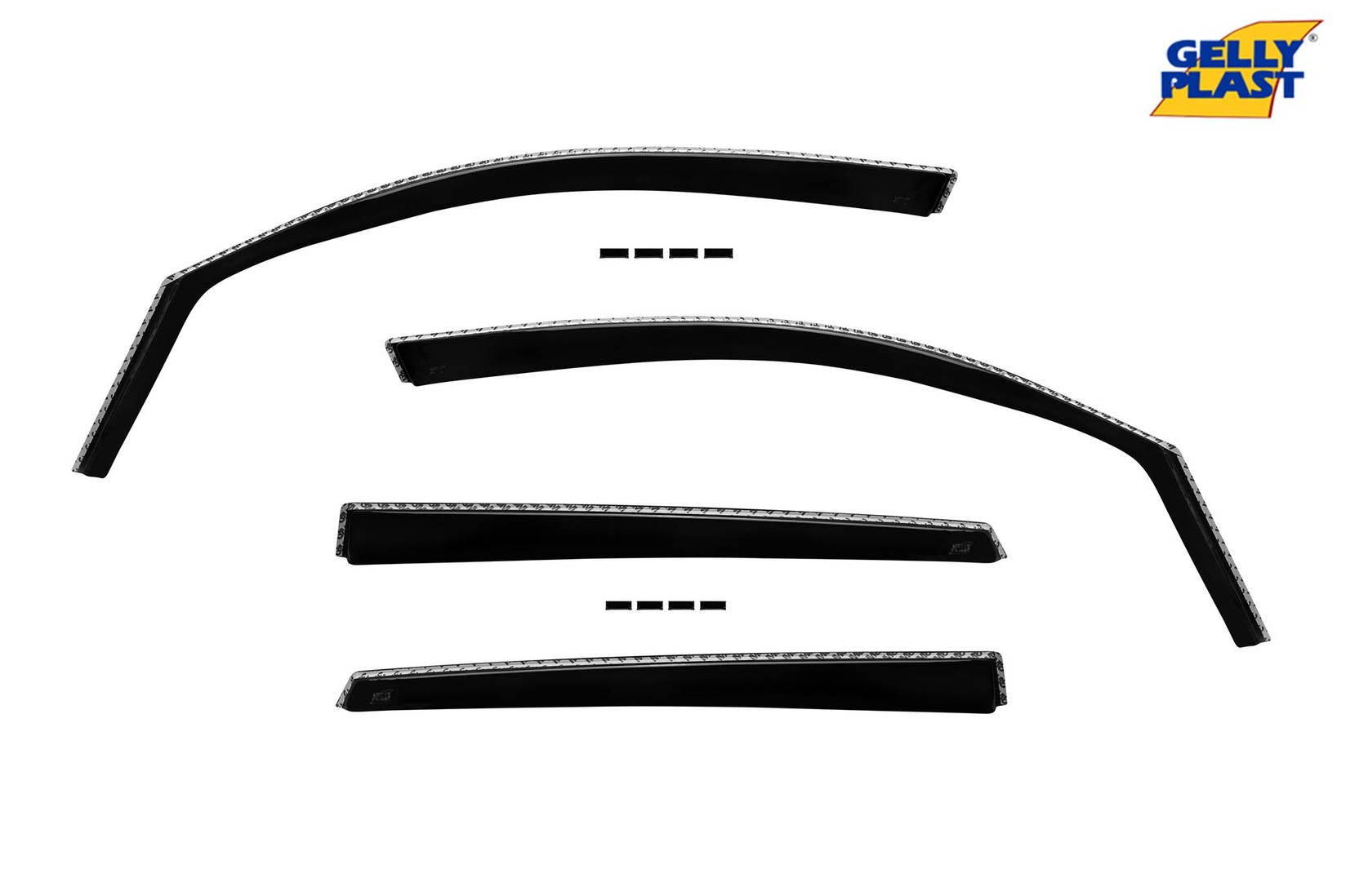 GELLYPLAST Комплет ветробрани Gelly Plast за Audi Q5 2008-2017, 4 бр., црни