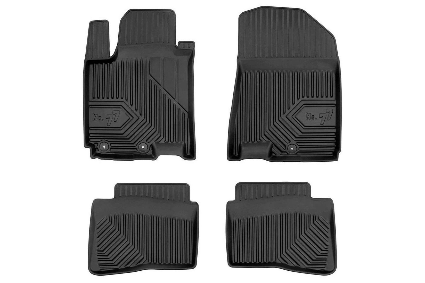 FROGUM 2.5D Гумени патосници модел 77 за Hyundai I20 2014-2020 4 дела црни