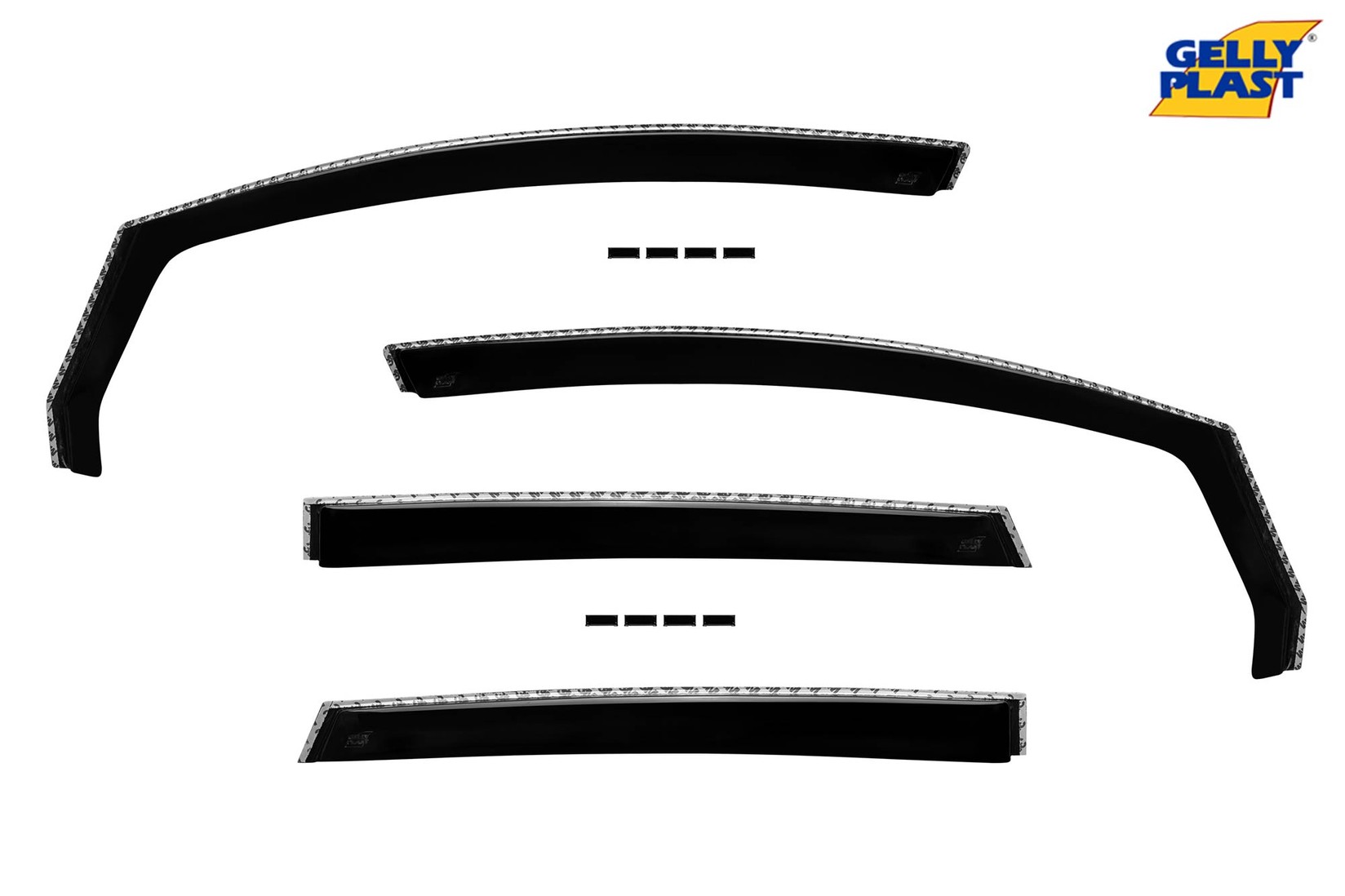GELLYPLAST Комплет ветробрани Gelly Plast за OPEL Astra J хечбек/седан 2009-2015, 4 бр., црни