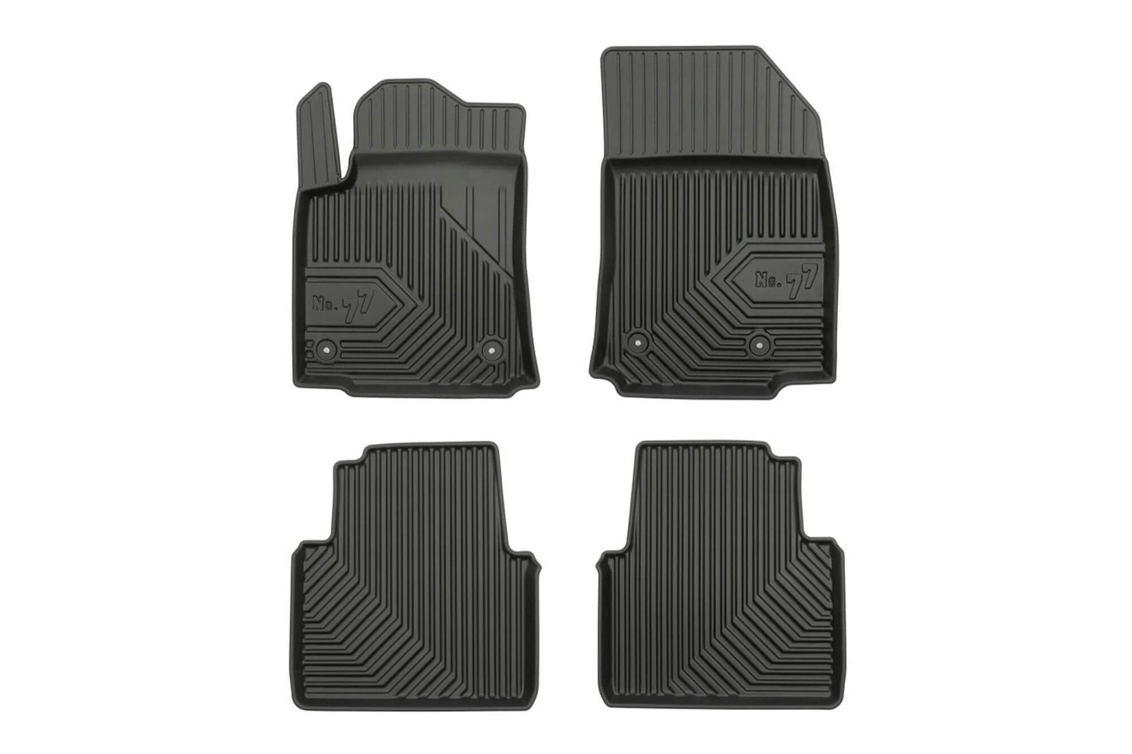 FROGUM 2.5D Гумени патосници модел 77 за Citroen C3 Aircross по 2017 година 4 дела црни