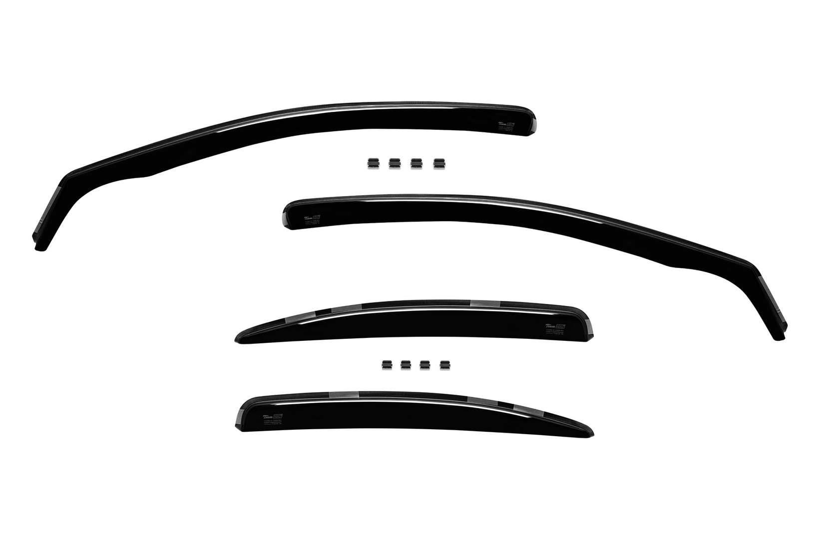 HEKO Комплет ветробрани Heko за Mitsubishi Lancer 4/5 врати после 2007  4 бр.