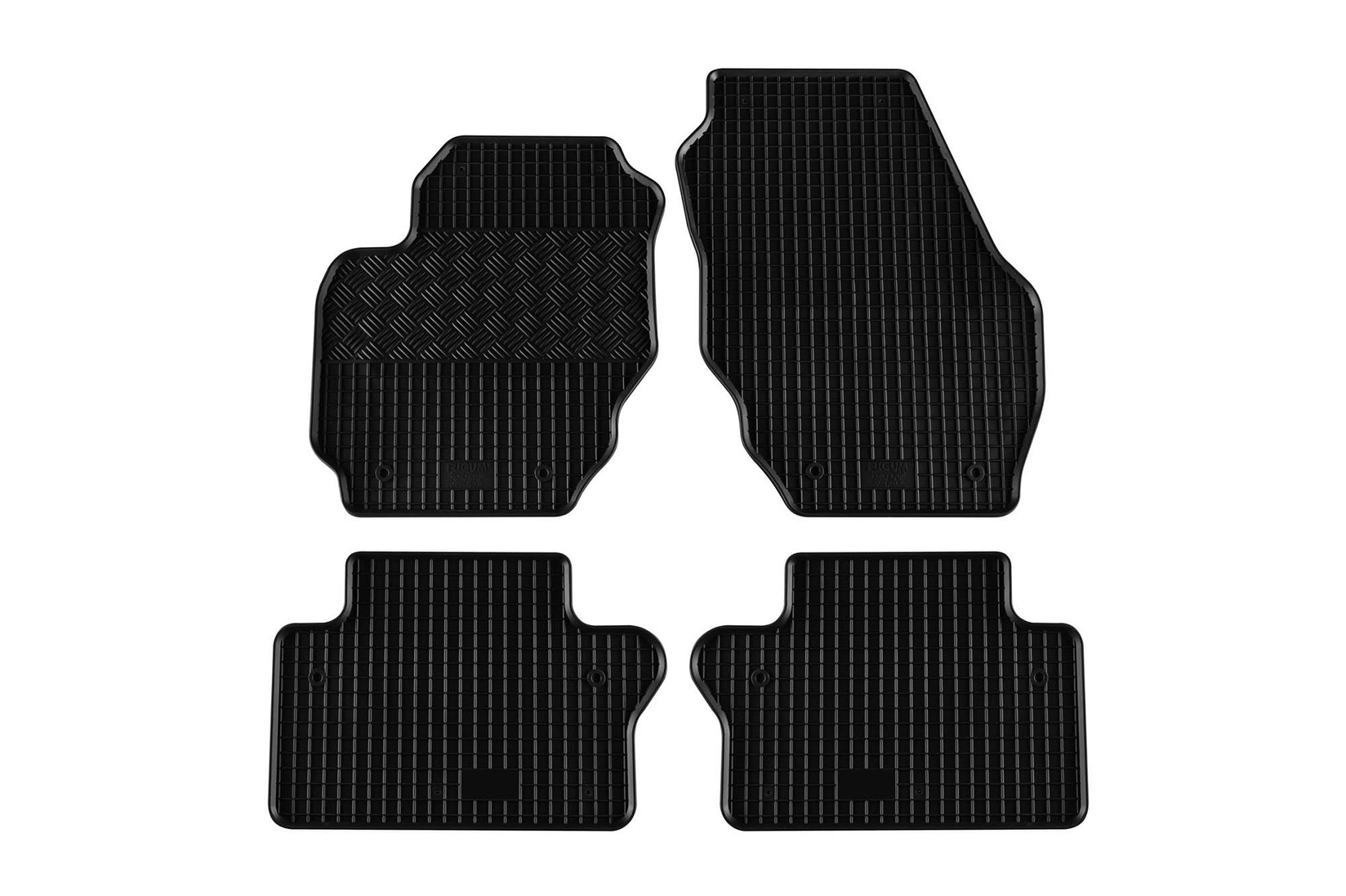 RIGUM Гумени патосници за Volvo V70 2007-2016 S80 2006-2016 XC70 2011-2016 4 дела црни