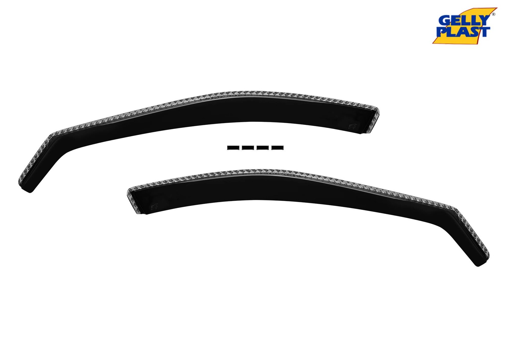 GELLYPLAST Предни ветробрани Gelly Plast за Mercedes C класа W203 2000-2007 со 4/5 врати, црни 2 бројки