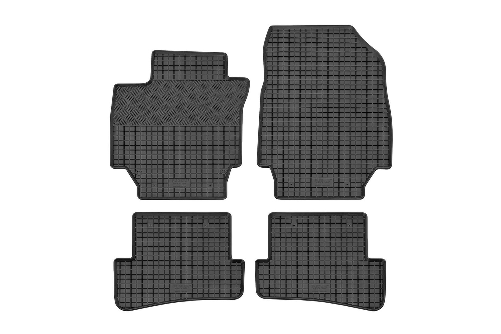 RIGUM Гумени патосници за Renault Captur по 2013 година 4 дела црни