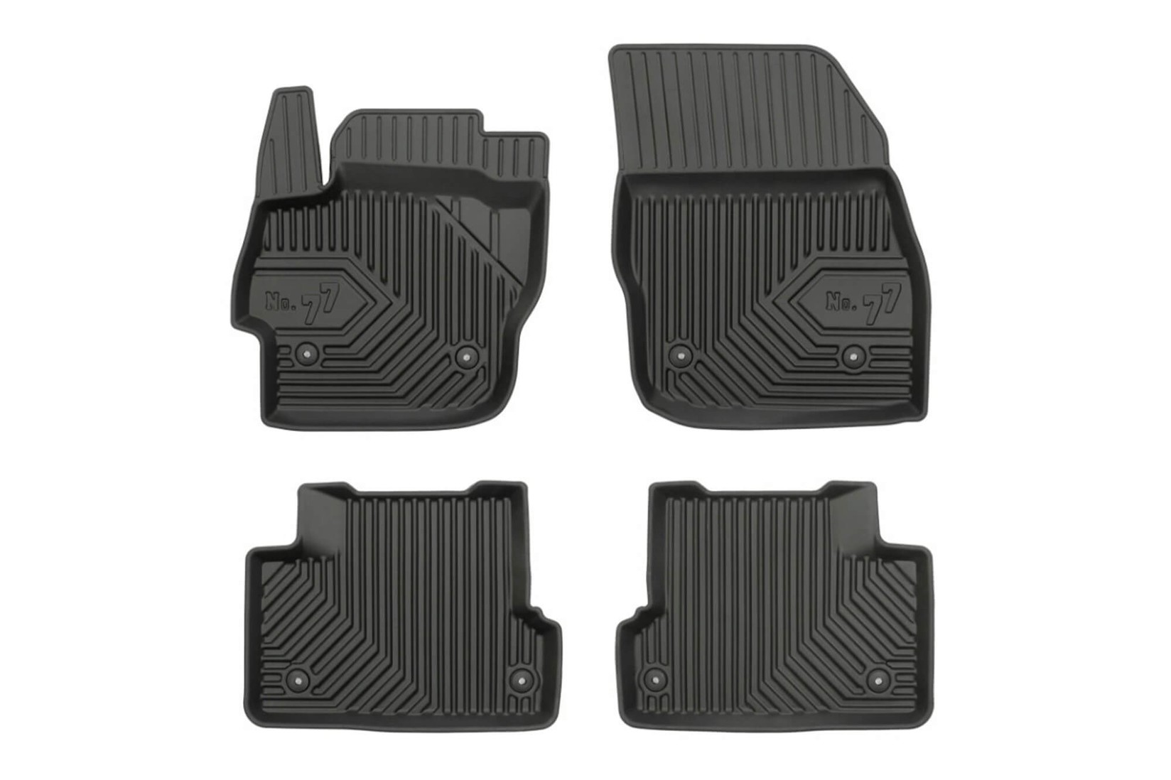 FROGUM 2.5D Гумени патосници модел 77 за Mazda 3 2008-2013 4 дела црни