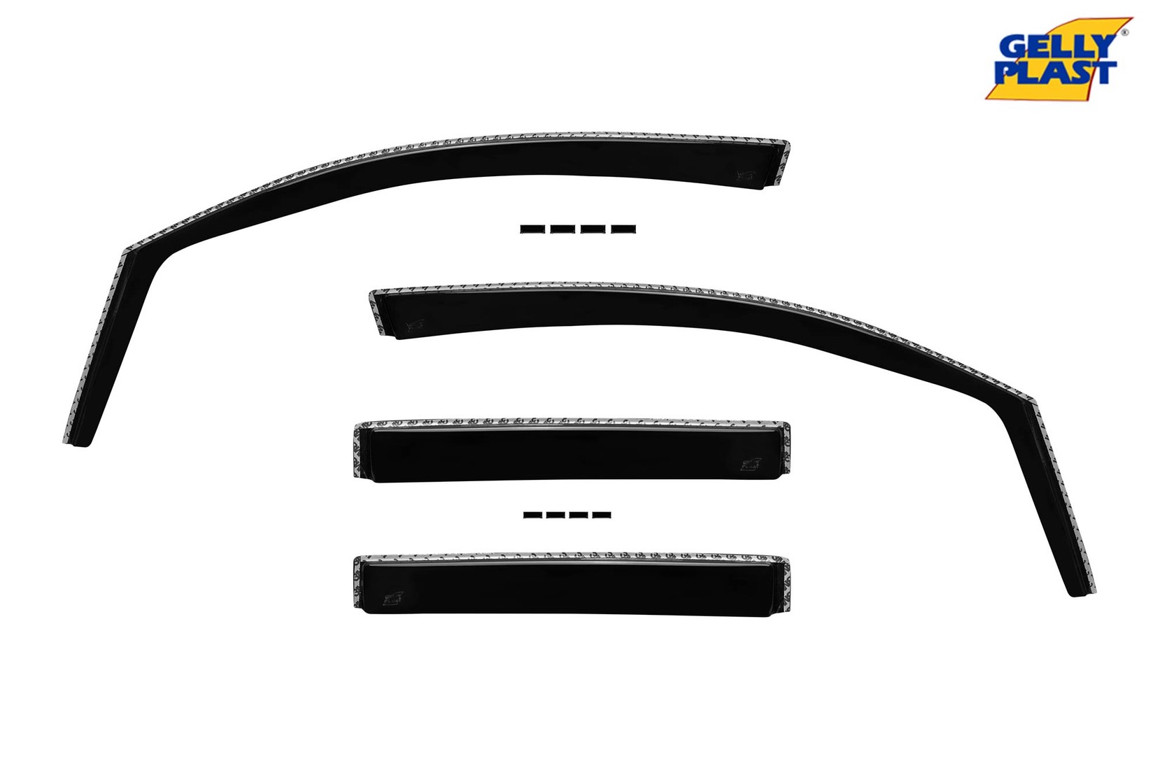 GELLYPLAST Комплет ветробрани Gelly Plast за Toyota Ch-r после 2016 , 4 бр., црни
