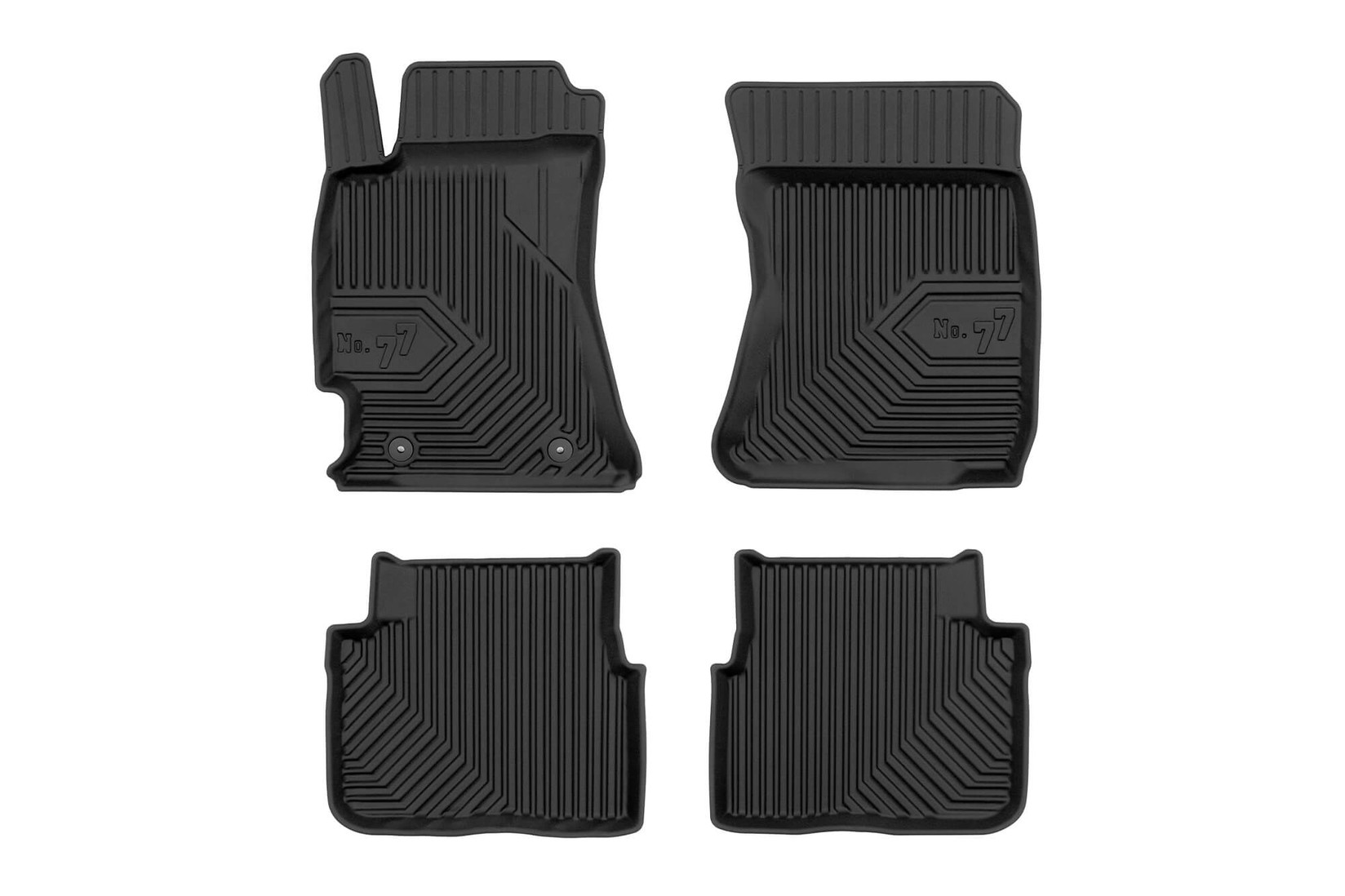 FROGUM 2.5D Гумени патосници модел 77 за Subaru Forester 2008-2013 4 дела црни