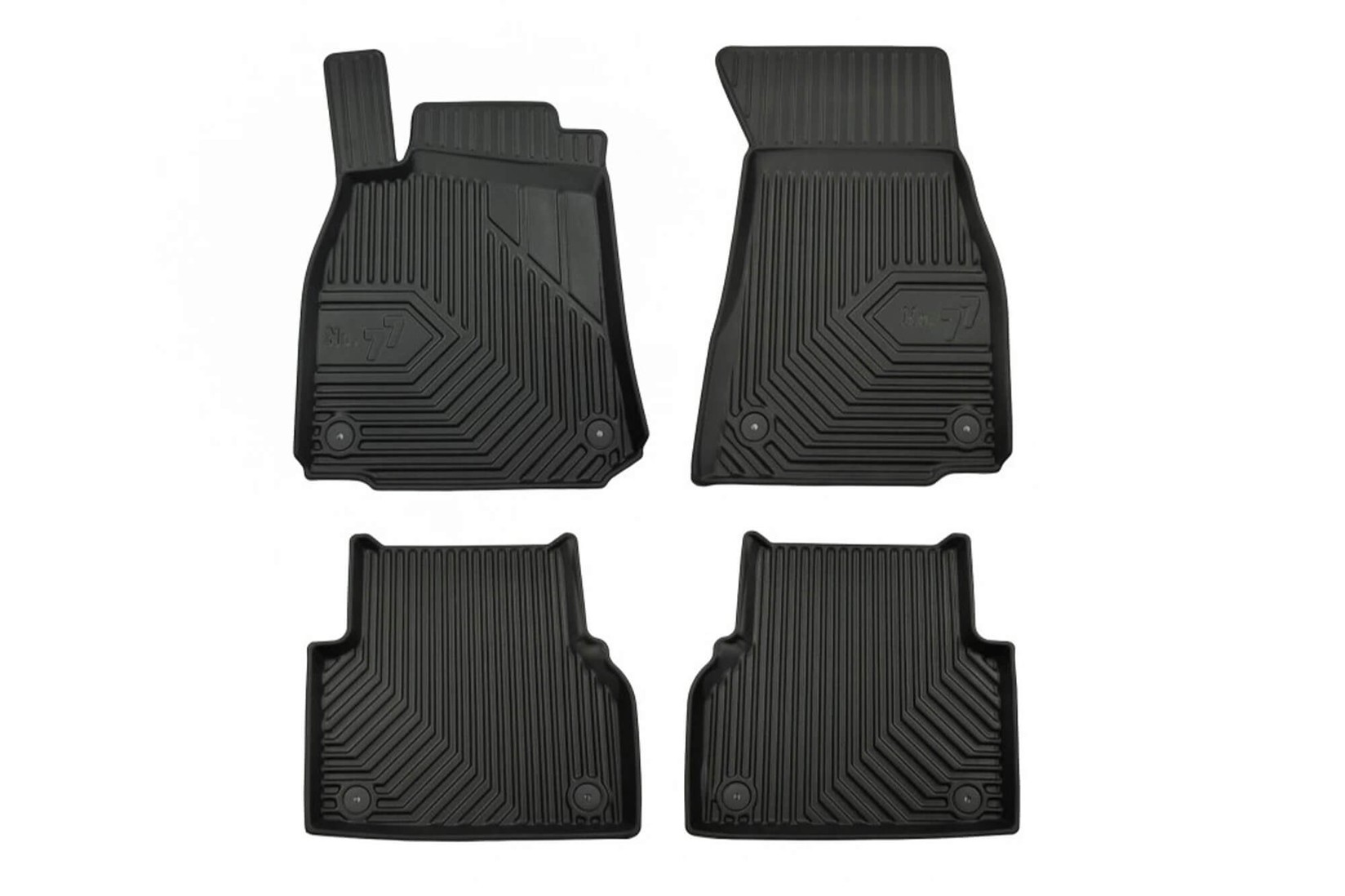 FROGUM 2.5D Гумени патосници модел 77 за Audi A6 C8 по 2018 година 4 дела црни
