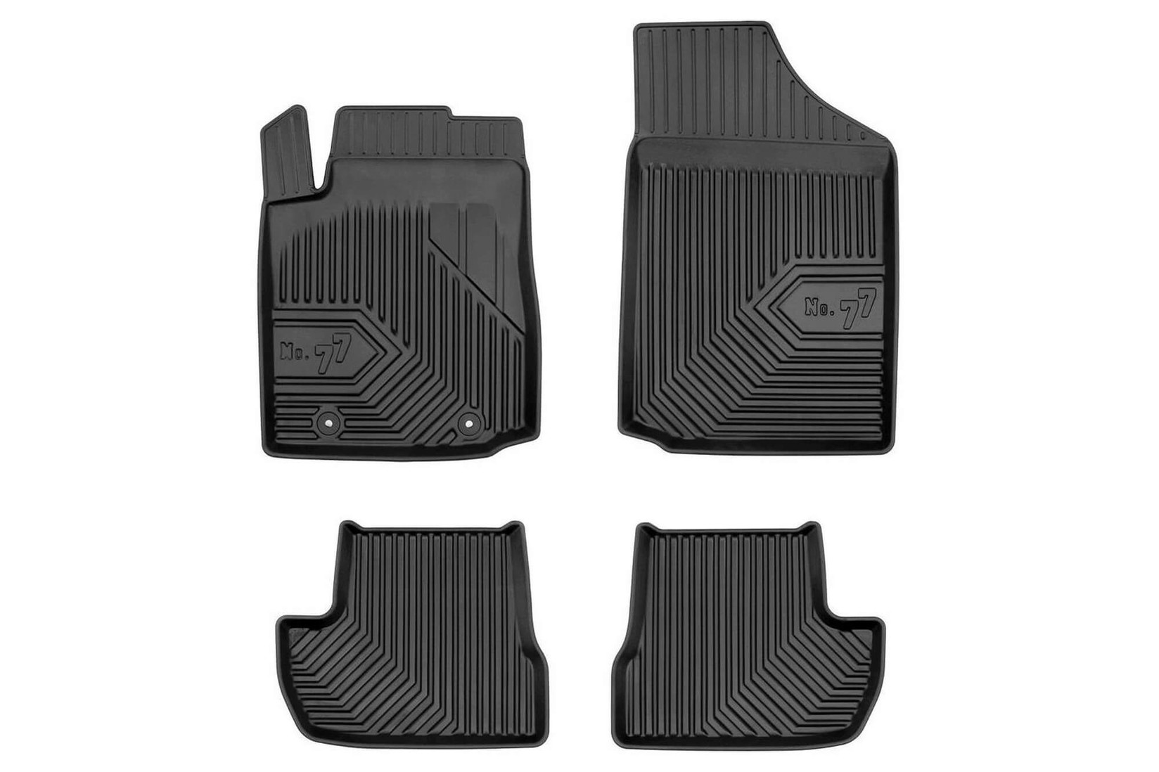 FROGUM 2.5D Гумени патосници модел 77 за Citroen C2 2003-2009 4 дела црни