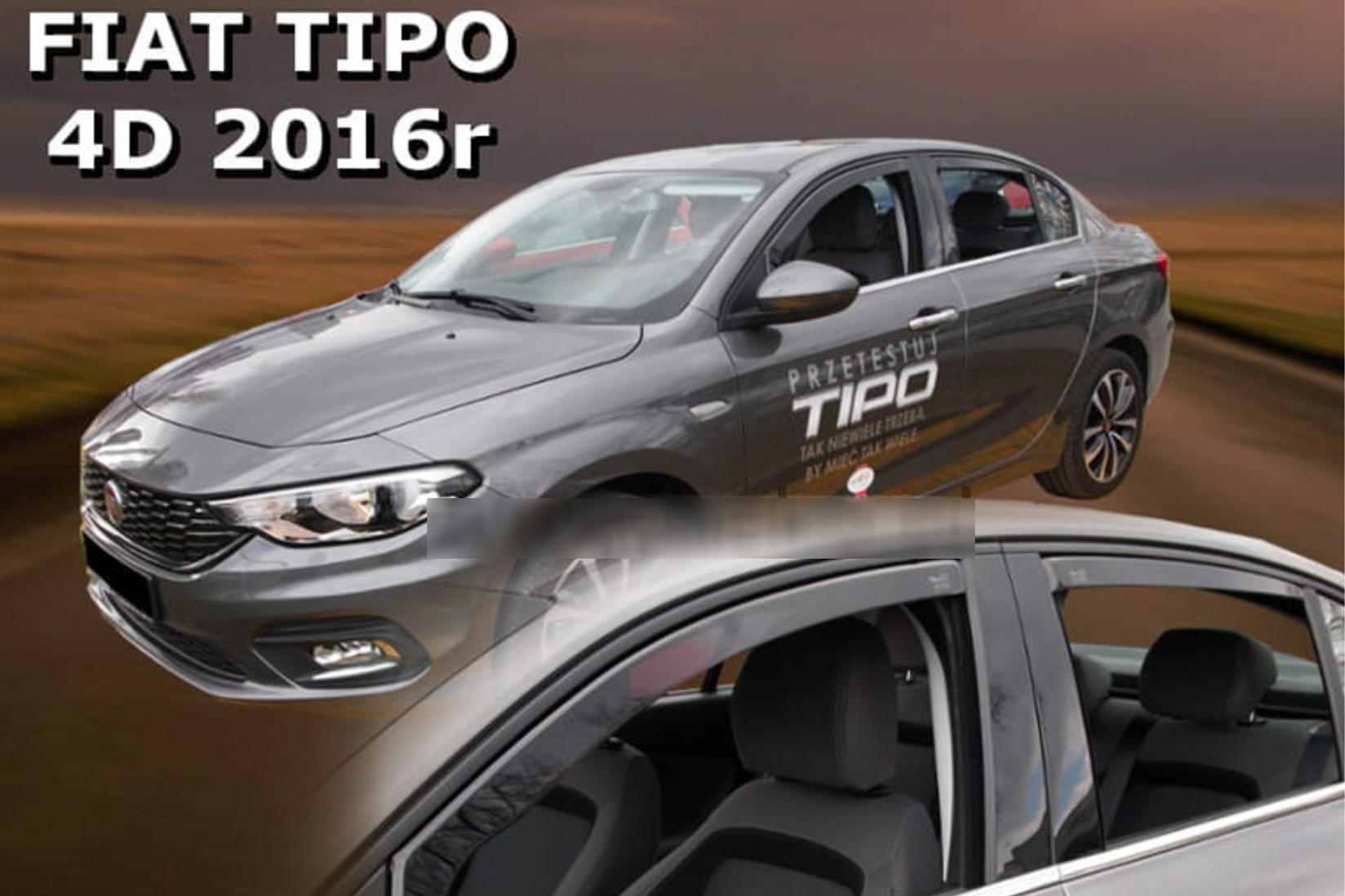 HEKO Комплет ветробрани Heko за FIAT Tipo седан/хечбек после 2016  4 врати
