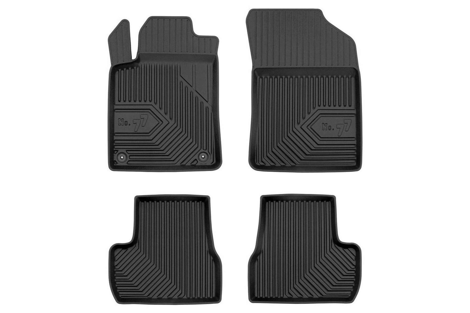 FROGUM 2.5D Гумени патосници модел 77 за Citroen C3 2009-2016 4 дела црни