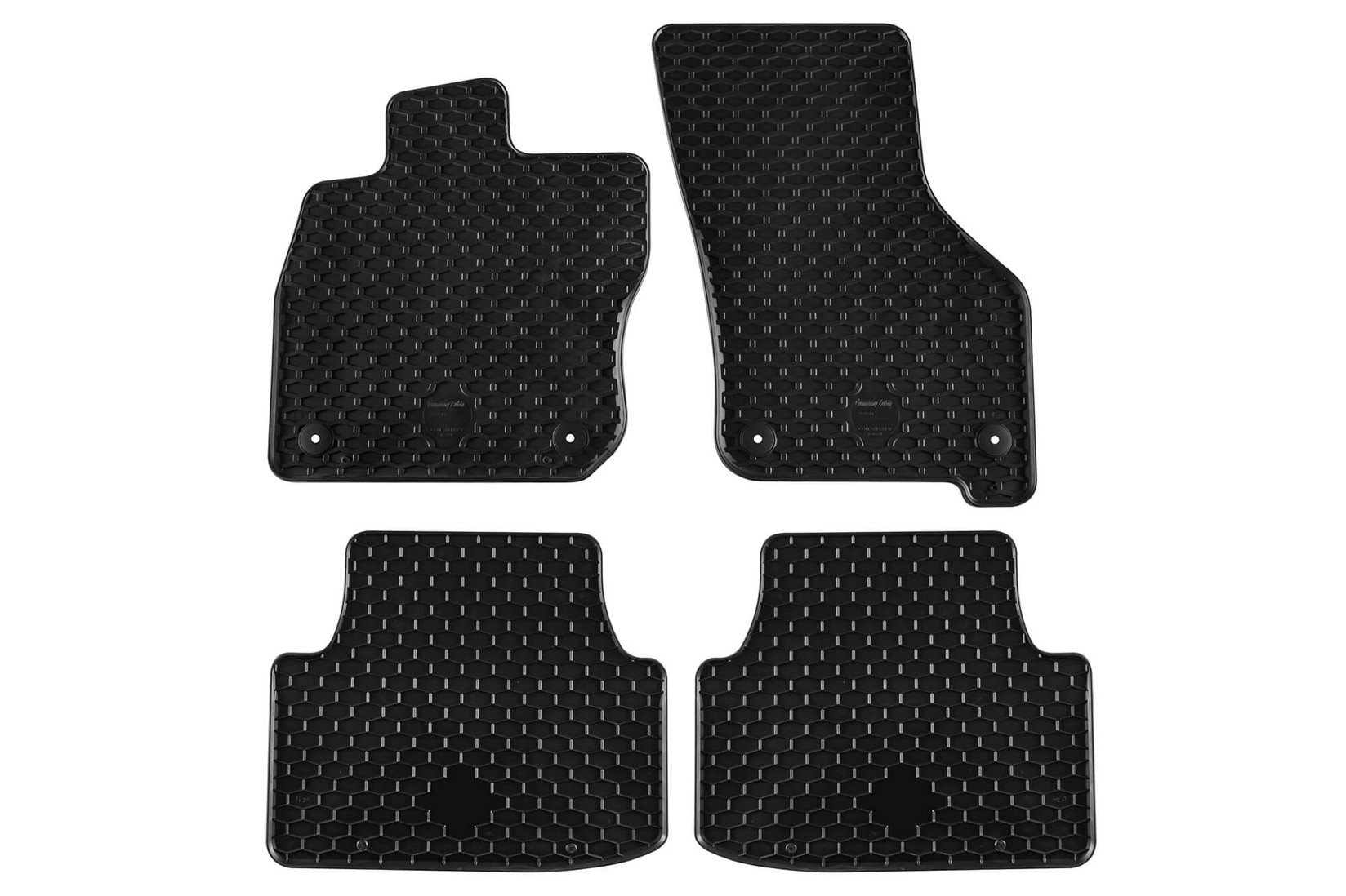 GUMARNY ZUBRI Гумени патосници за VW Golf VIII хибрид караван по 2020 година 4 дела црни