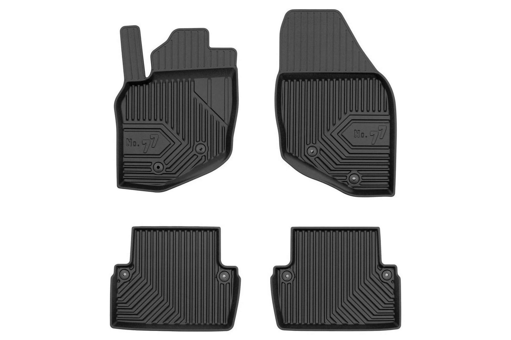 FROGUM 2.5D Гумени патосници модел 77 за Volvo XC70 2000-2007 4 дела црни