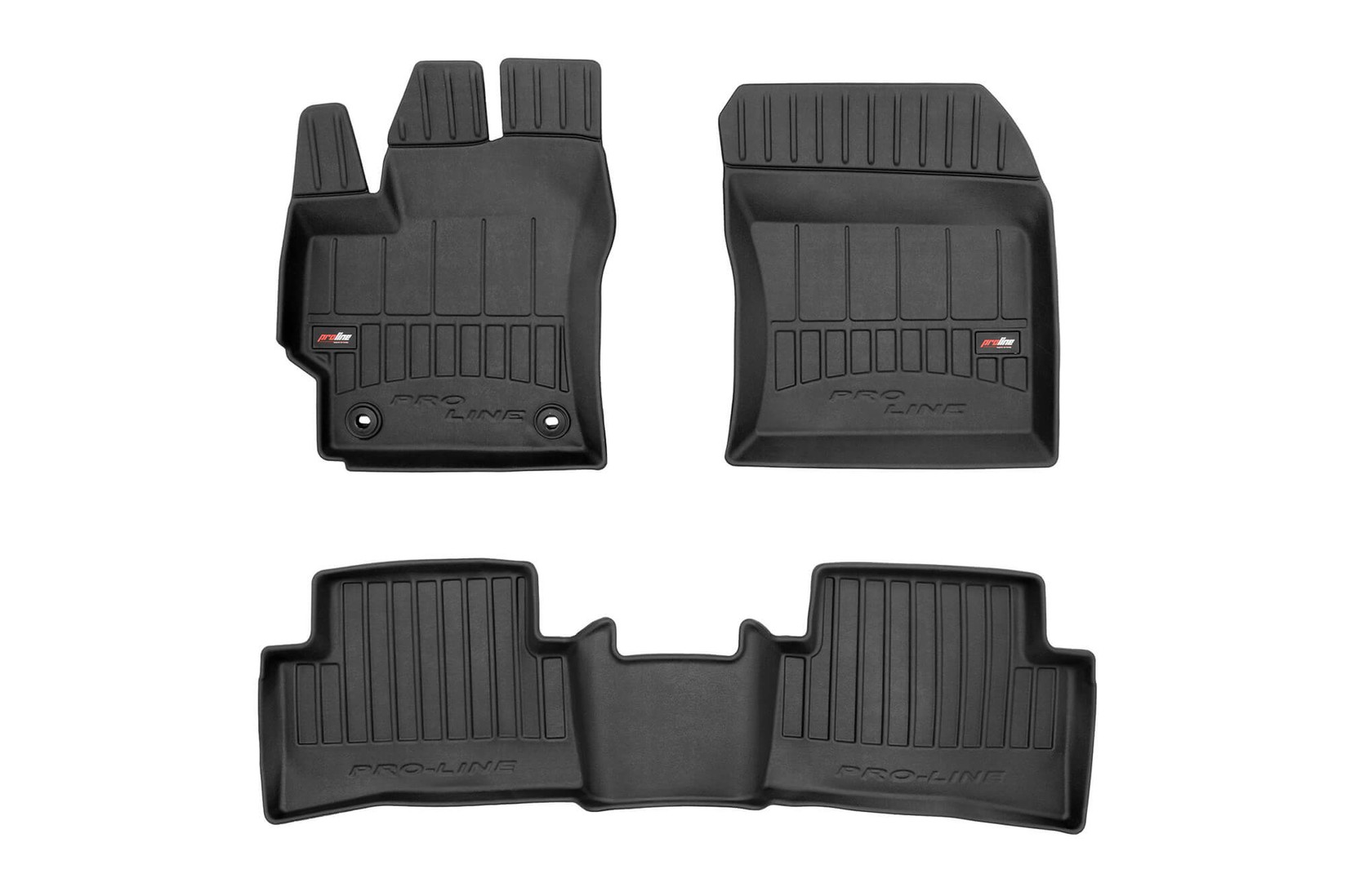 FROGUM 3D Гумени патосници за Toyota Corolla Hatchback Hybrid по 2018 година 3 дела црни