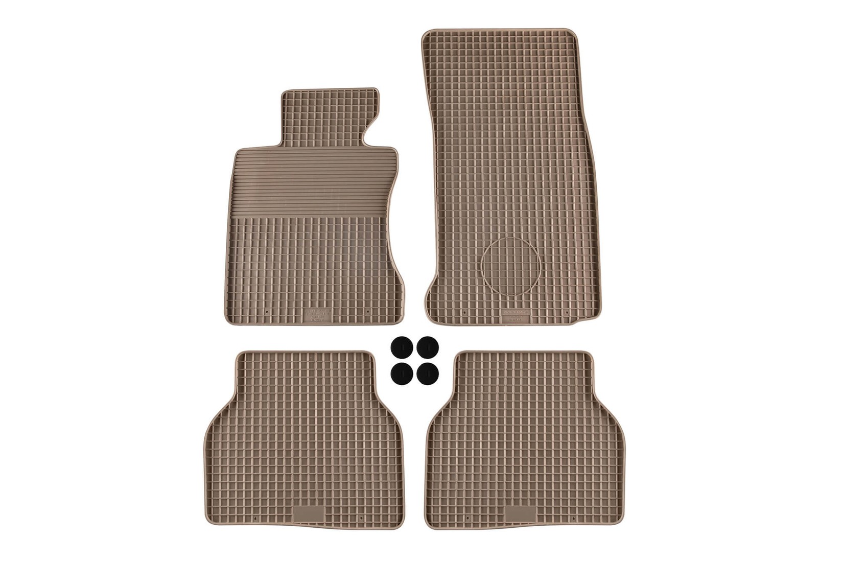 GUMARNY ZUBRI Гумени патосници за BMW серија 5 Е60 Е61 2004-2010 4 дела кремави