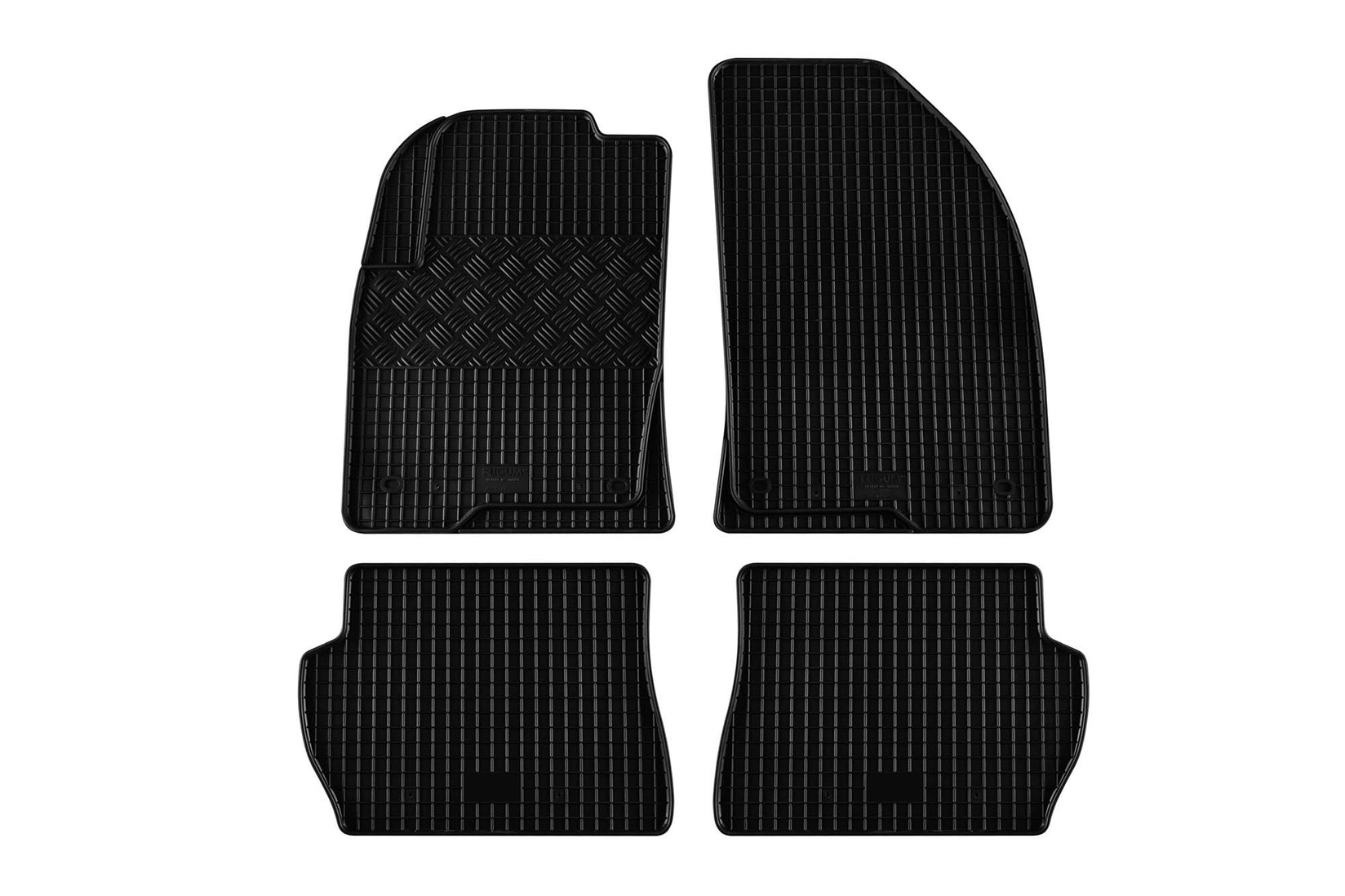 RIGUM Гумени патосници за Ford Fiesta Fusion Mazda 2 2002-2008 4 дела црни