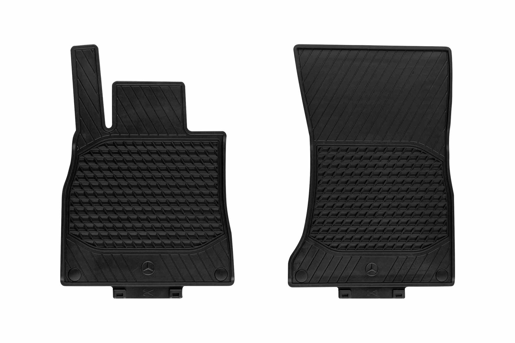 MERCEDES-BENZ Гумени патосници за Mercedes S класа W222 2013-2020 кратка долга верзија предни 2 дела црни