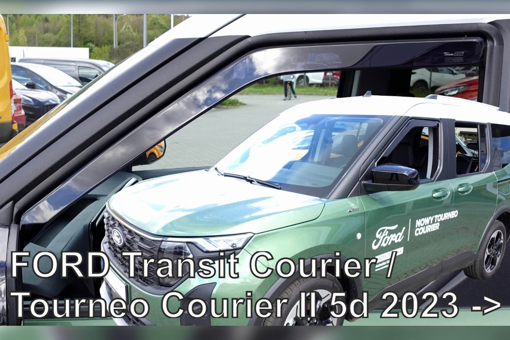 HEKO Предни ветробрани за Ford Tourneo Courier, Transit Courier по 2023 година со 5 врати, затемнети, 2 бројки