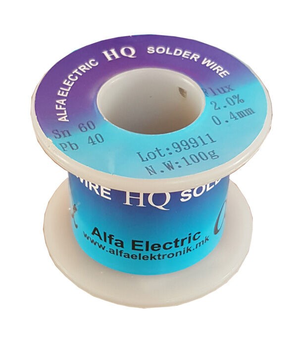Alfa Electric Калај 0.40mm 100g Sn60Pb40 Tin-Alpha