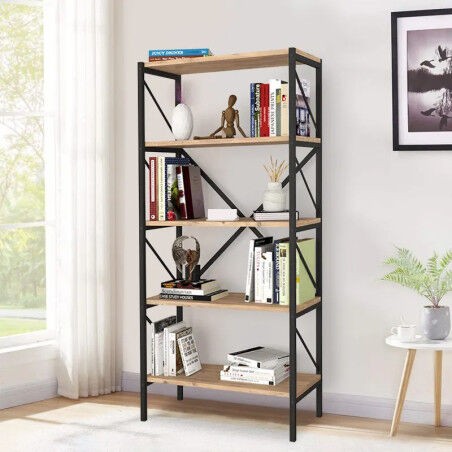 Полица со метална конструкција Луксор - атлантик