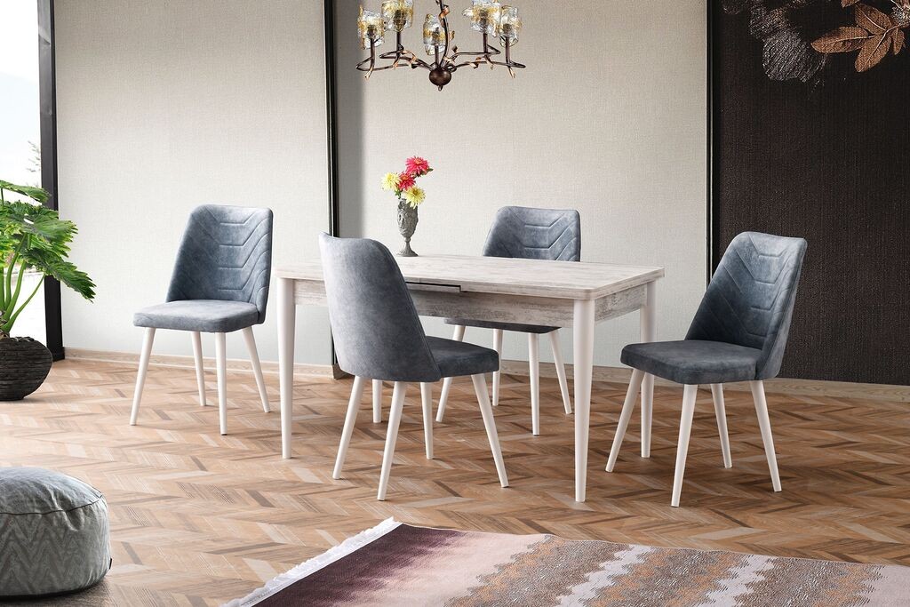 Трпезариска маса Hanah Home Ao-1153, 130x79x80 см, бела