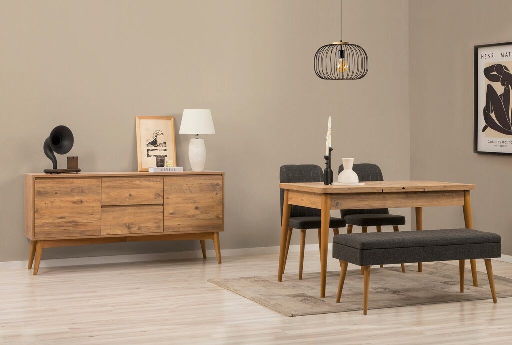 Трпезариски сет Hanah Home Vina 02 1005, антрацит